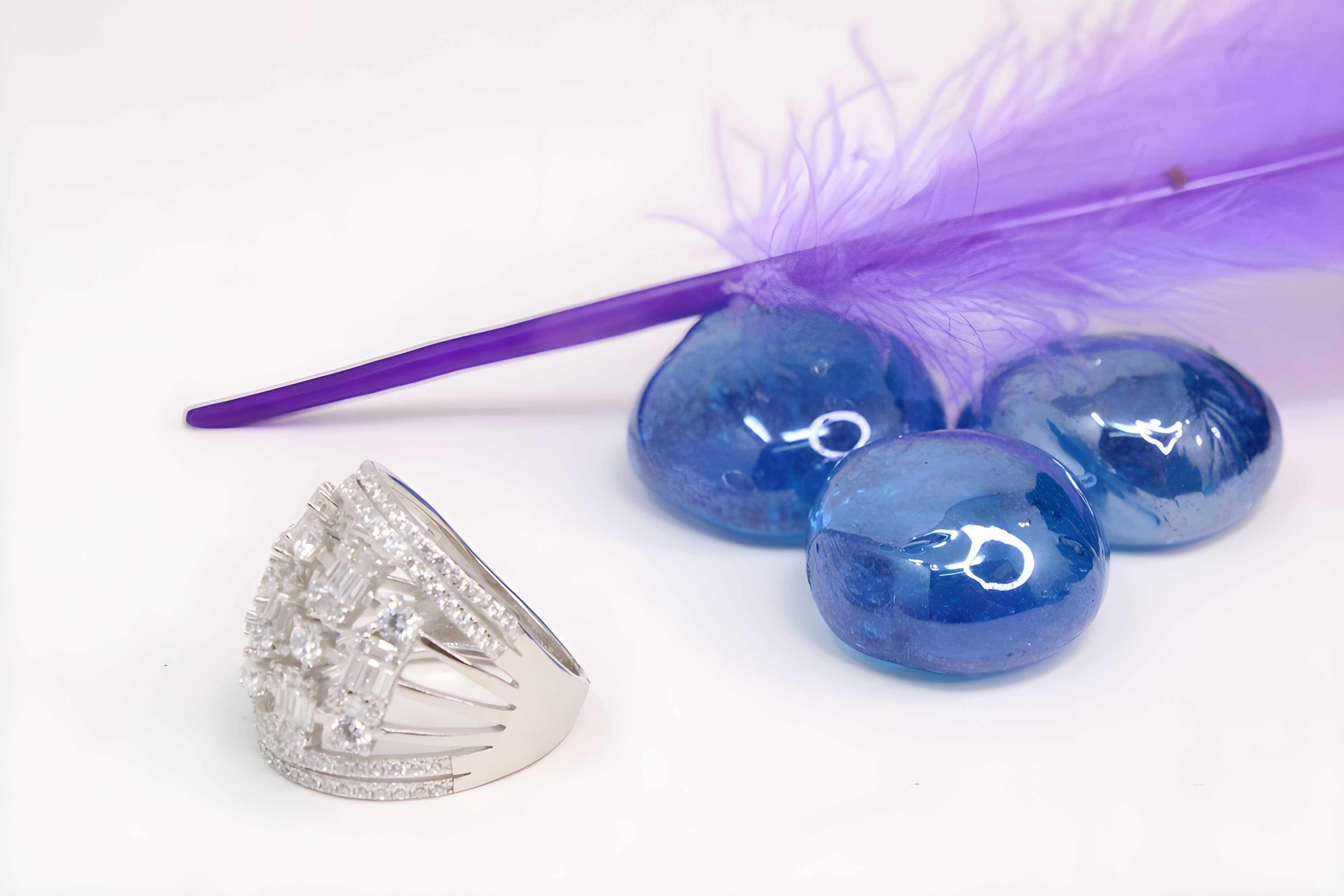 Sterling Silver VeeLux Premium Crystal Elegance Ring