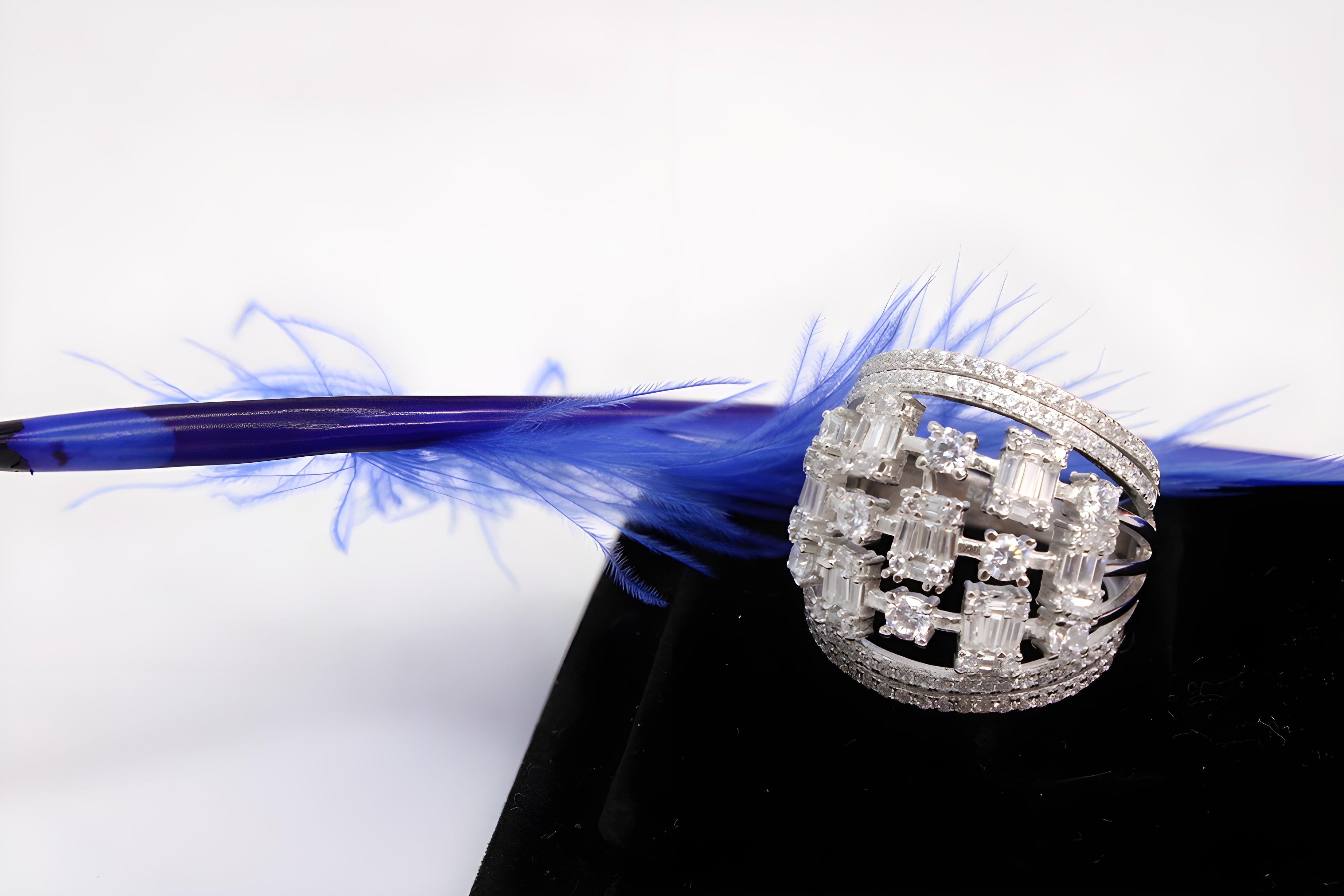 Sterling Silver VeeLux Premium Crystal Elegance Ring