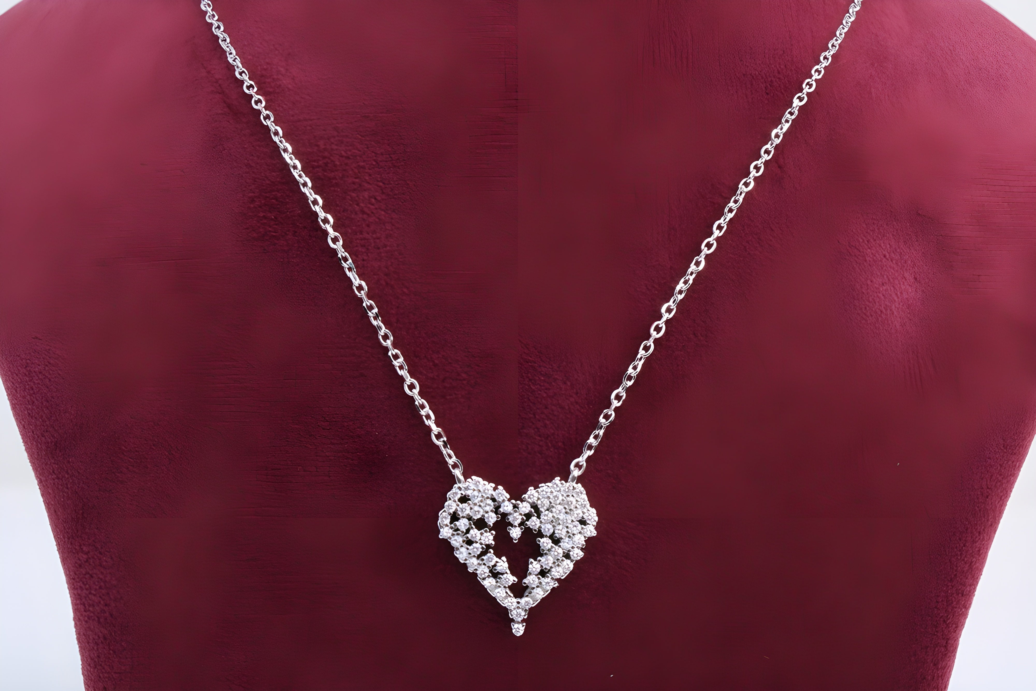 Heartfelt Elegance 92.5 Sterling Silver VeeLux Premium Pendant