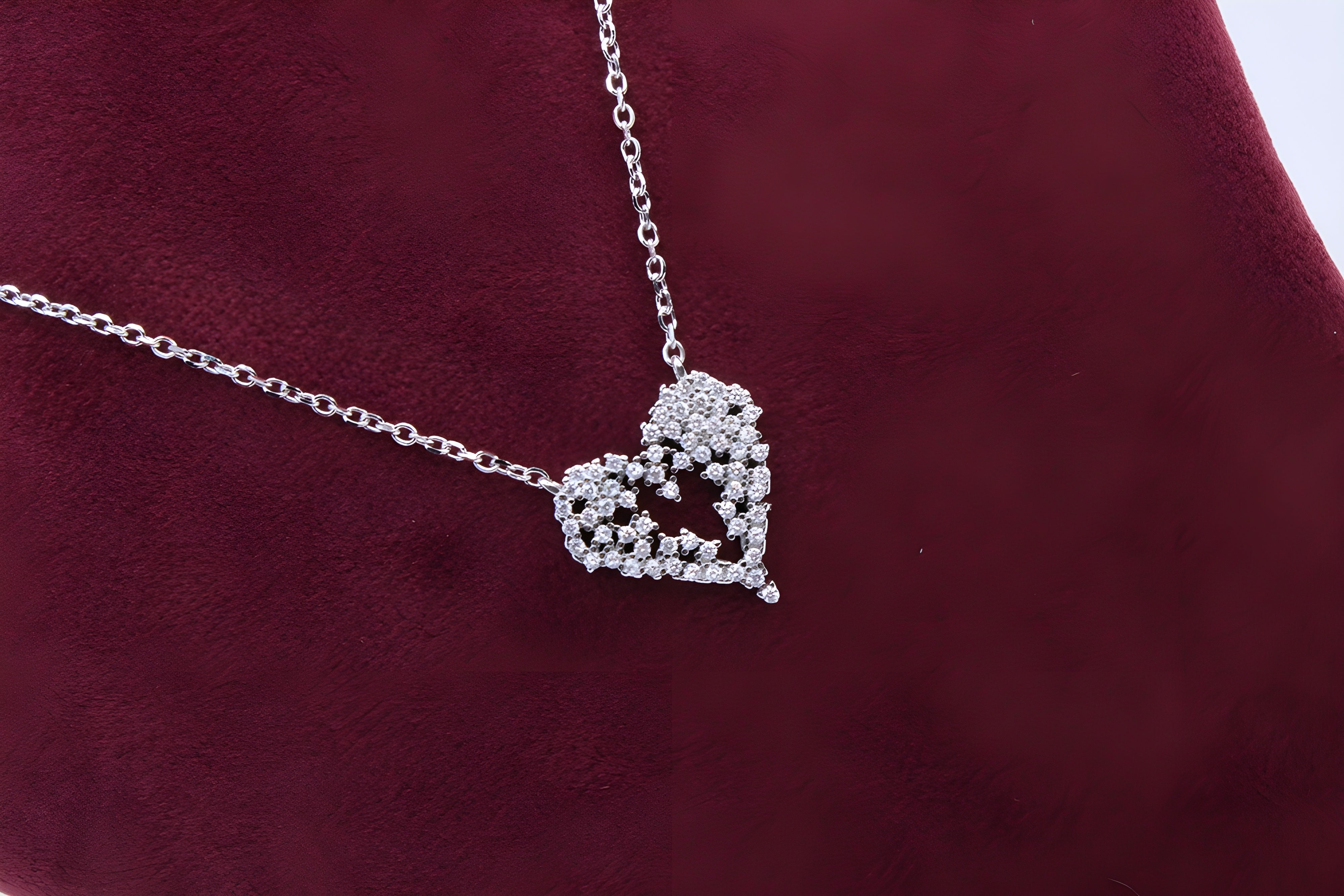 Heartfelt Elegance 92.5 Sterling Silver VeeLux Premium Pendant