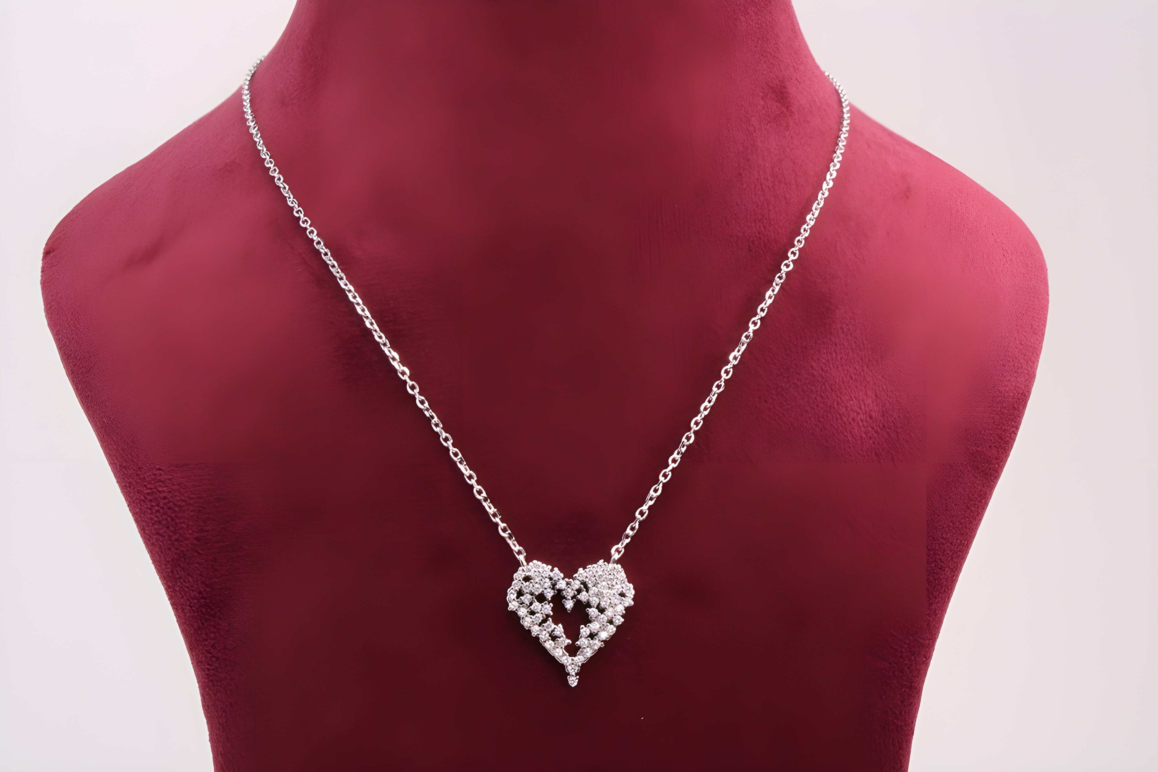 Heartfelt Elegance 92.5 Sterling Silver VeeLux Premium Pendant