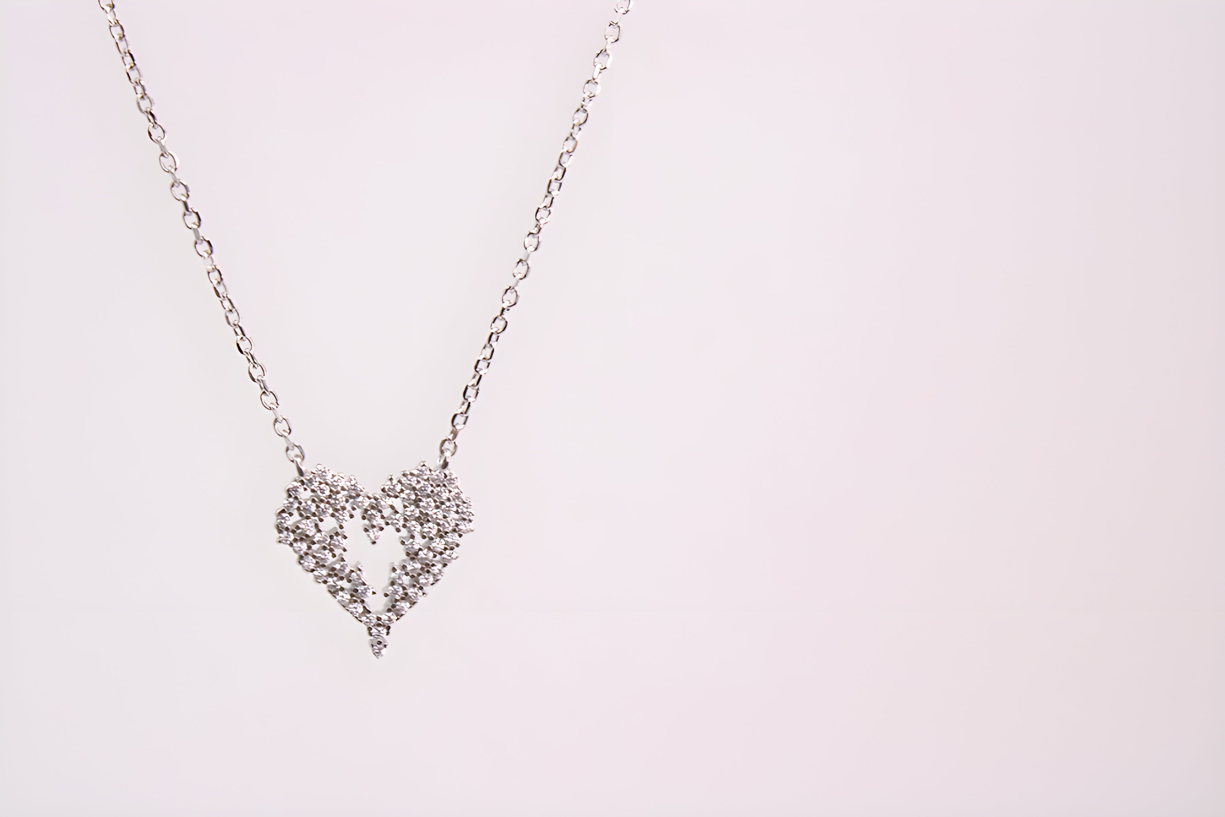 Heartfelt Elegance 92.5 Sterling Silver VeeLux Premium Pendant