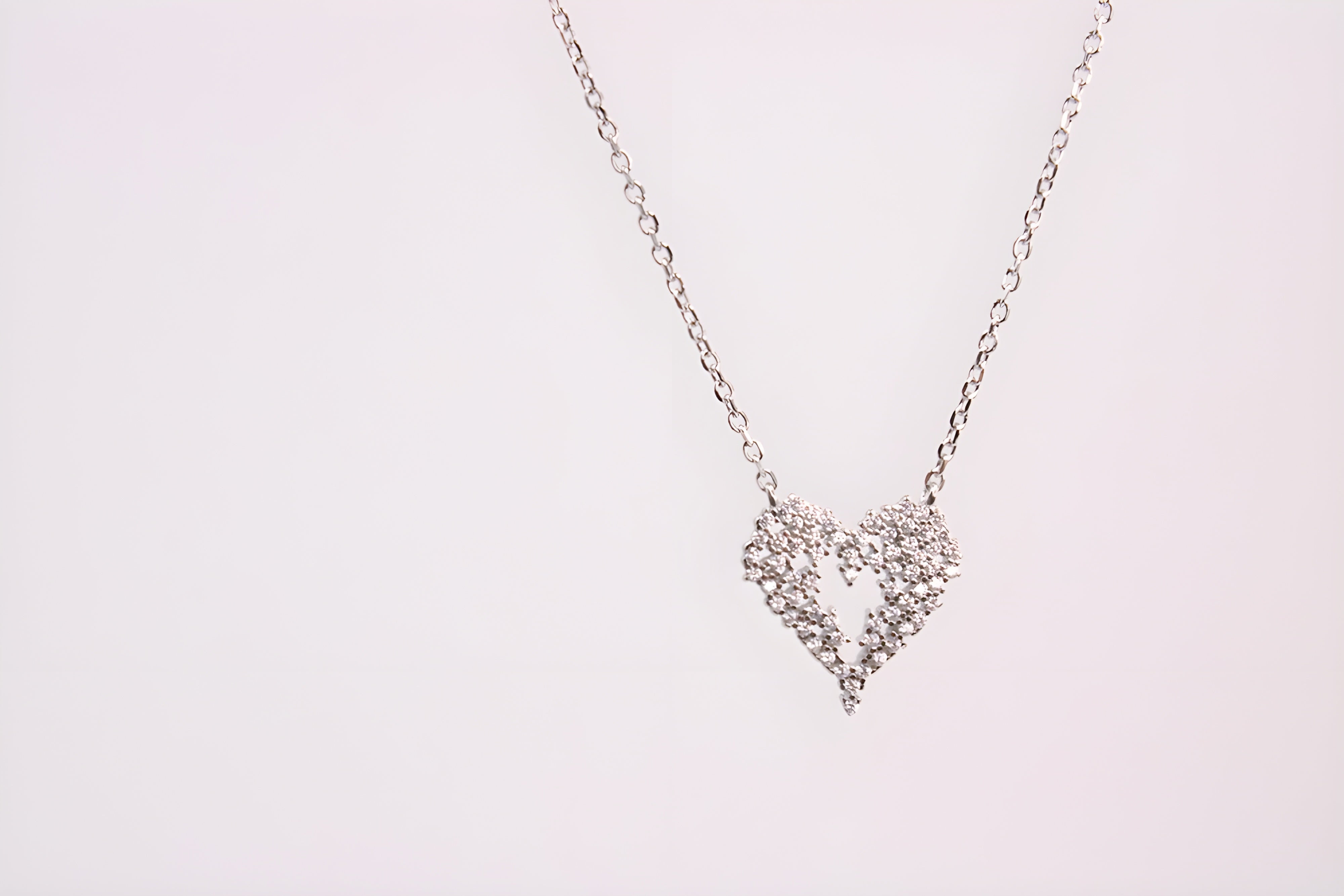 Heartfelt Elegance 92.5 Sterling Silver VeeLux Premium Pendant