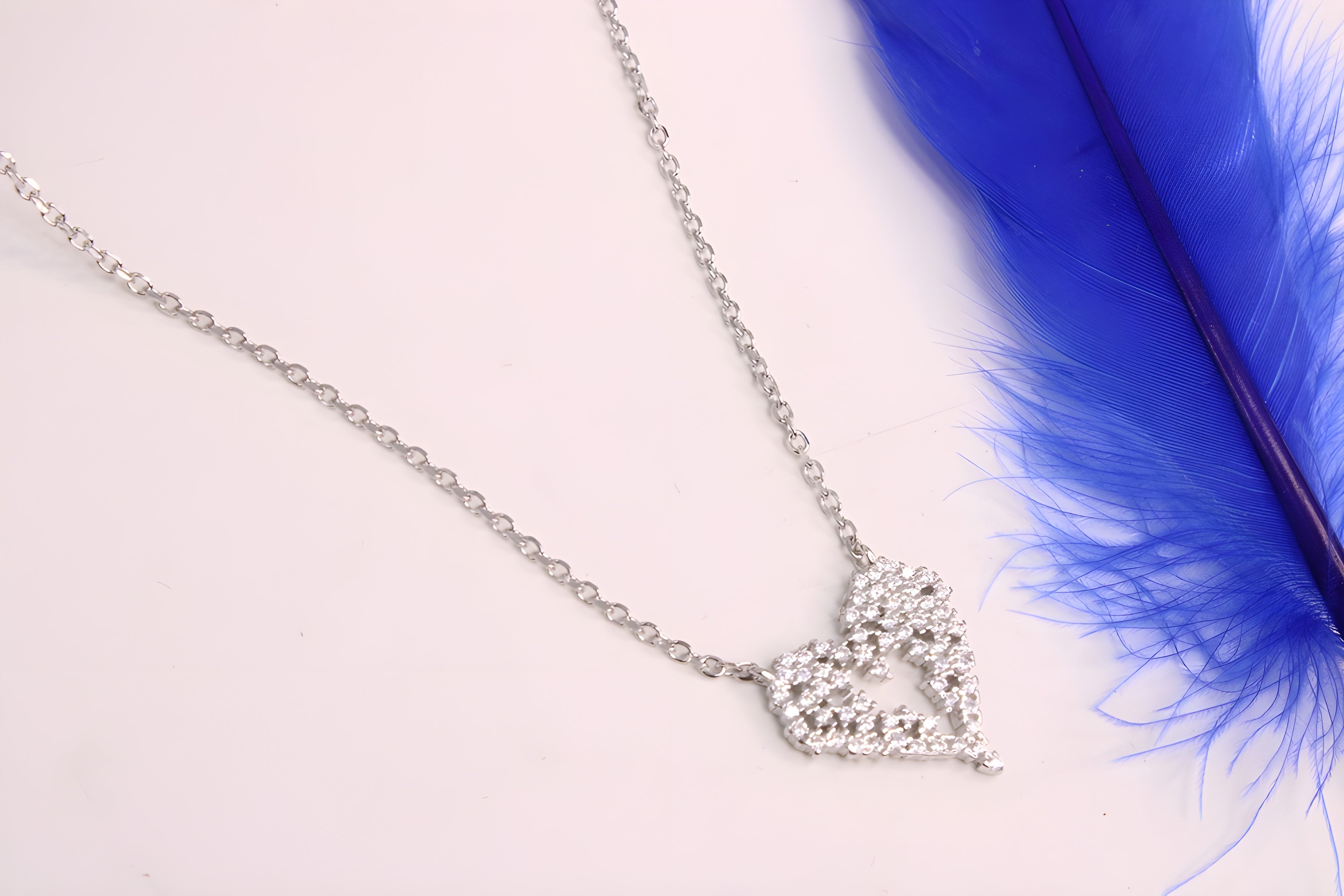 Heartfelt Elegance 92.5 Sterling Silver VeeLux Premium Pendant