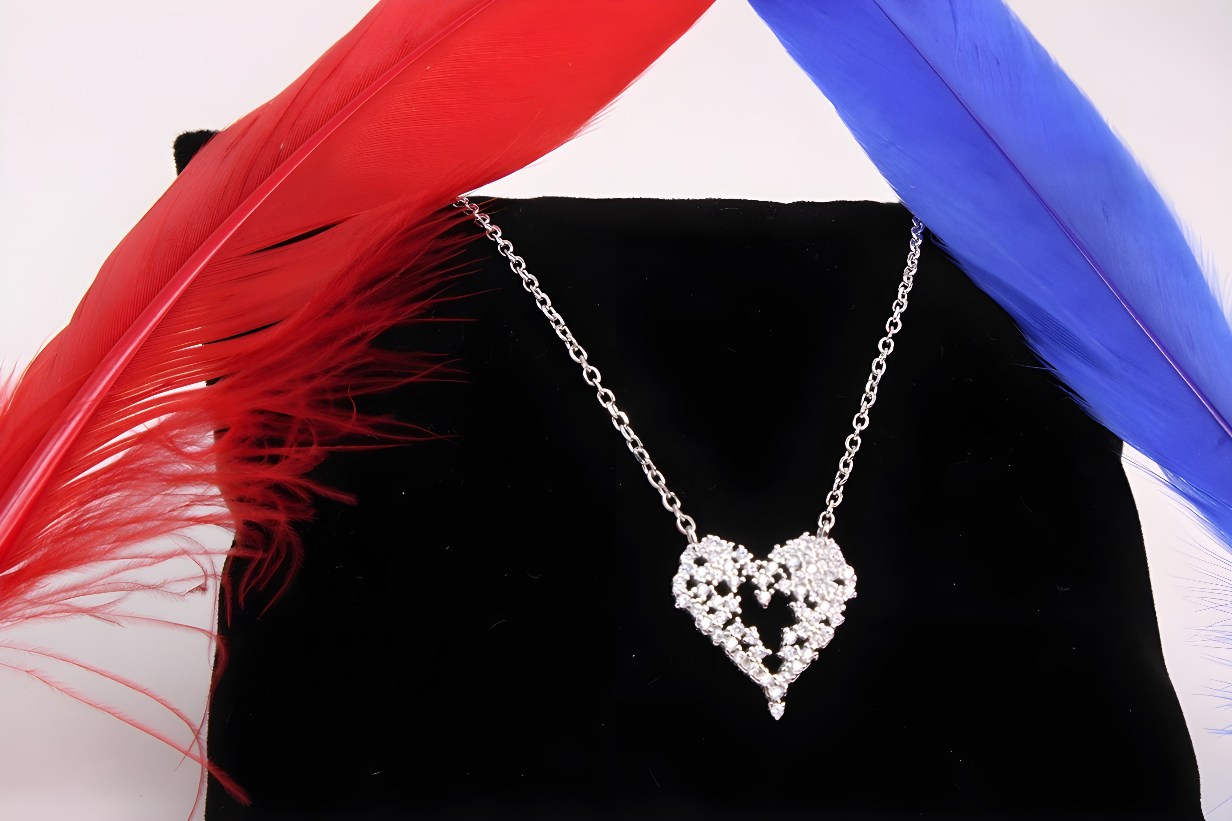 Heartfelt Elegance 92.5 Sterling Silver VeeLux Premium Pendant