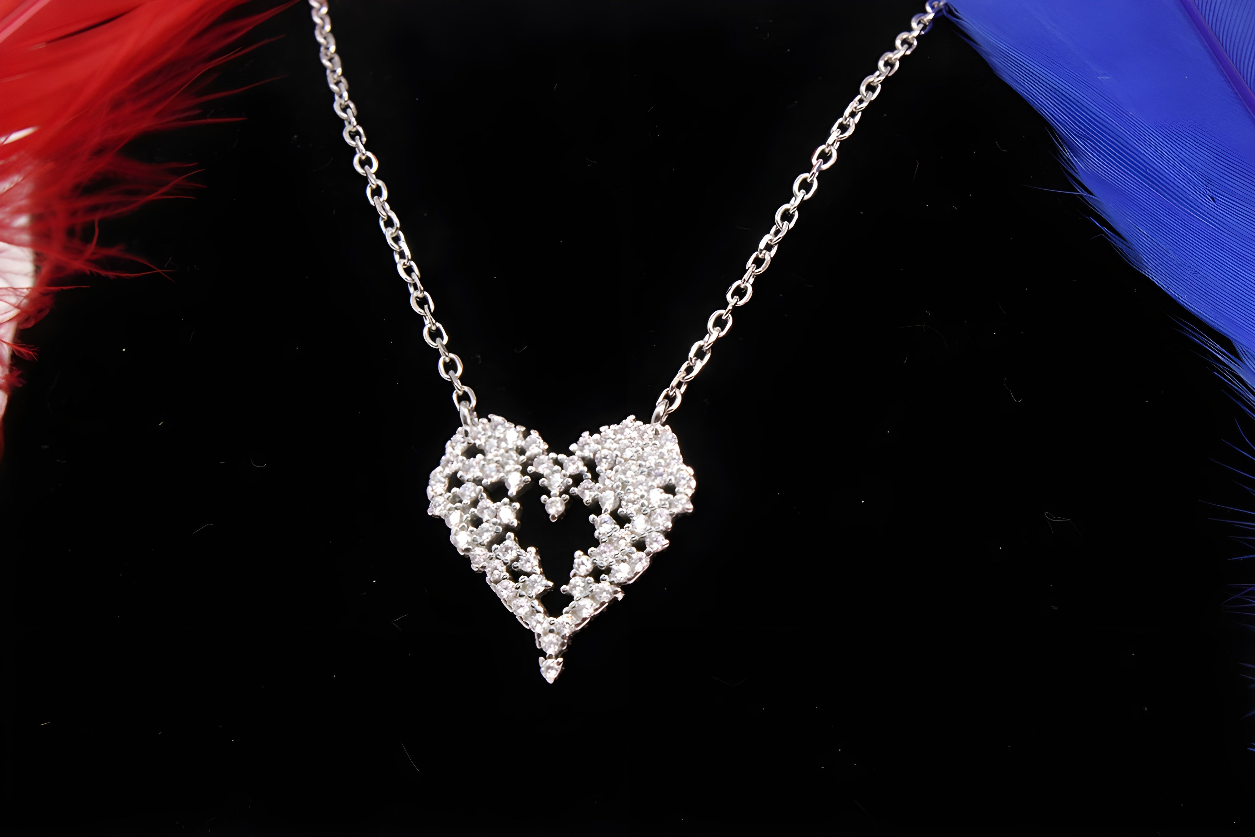 Heartfelt Elegance 92.5 Sterling Silver VeeLux Premium Pendant