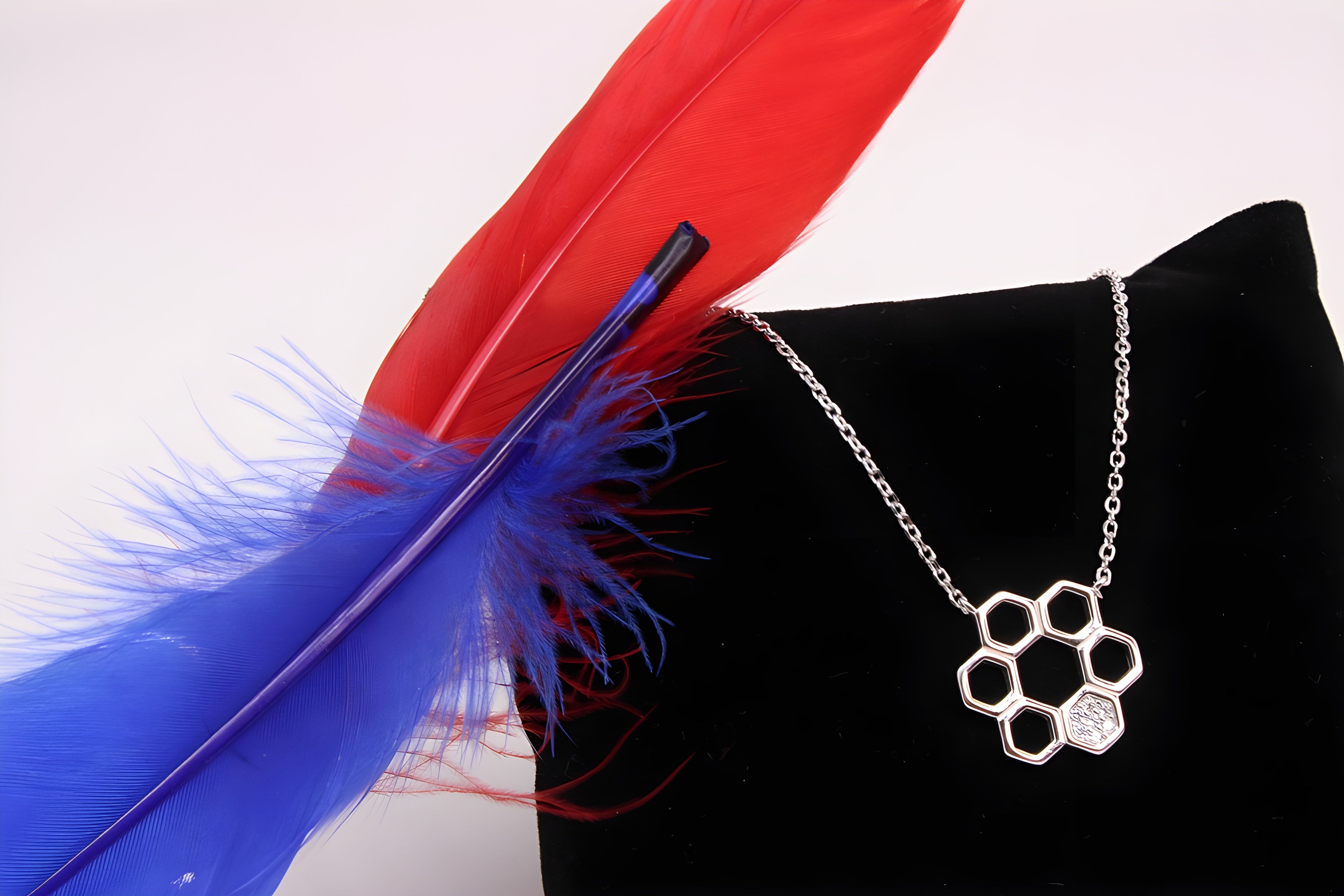 Hexagonal Elegance 92.5 Sterling Silver VeeLux Premium Pendant