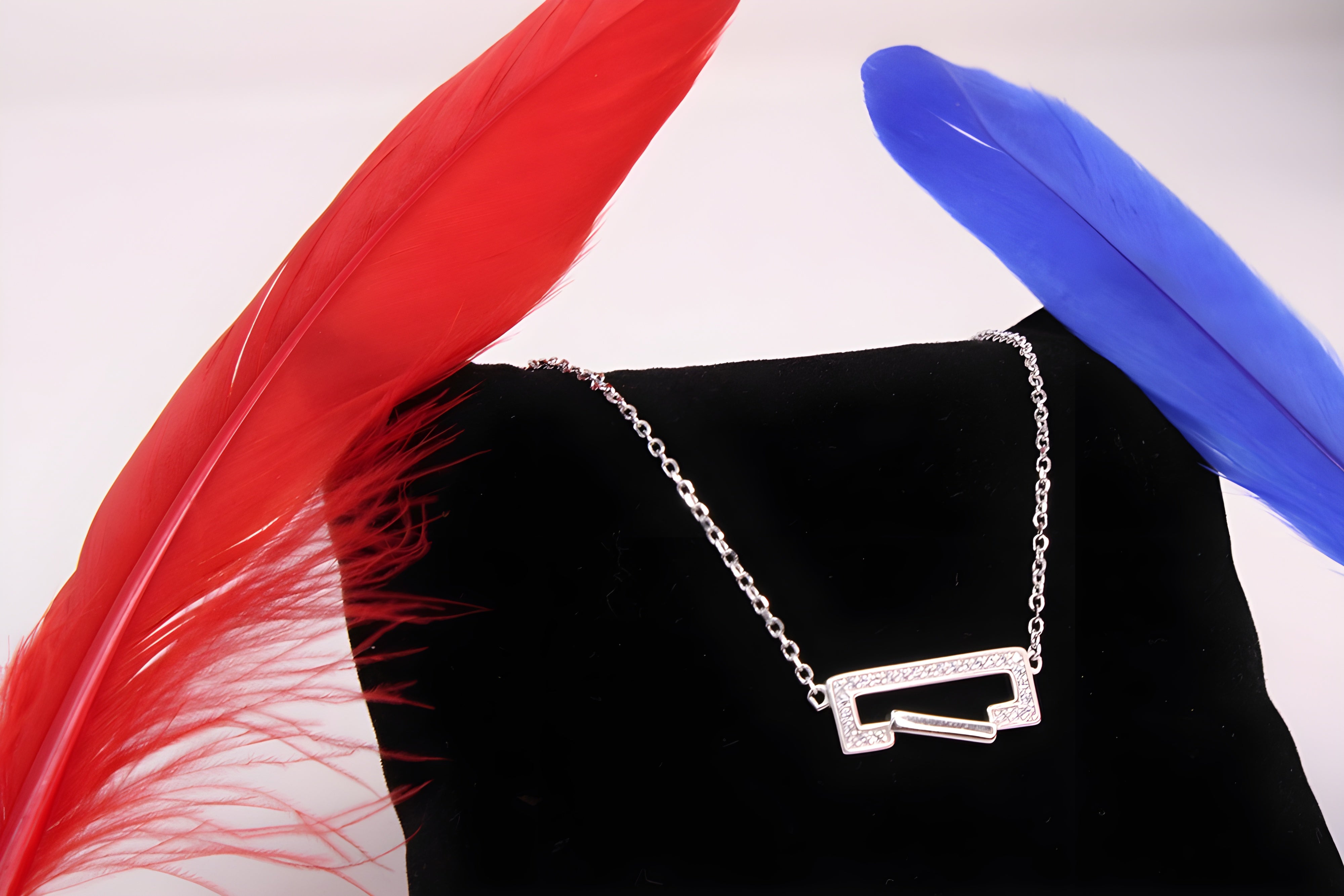 Radiant Rectangle 92.5 Sterling Silver VeeLux Premium Pendant