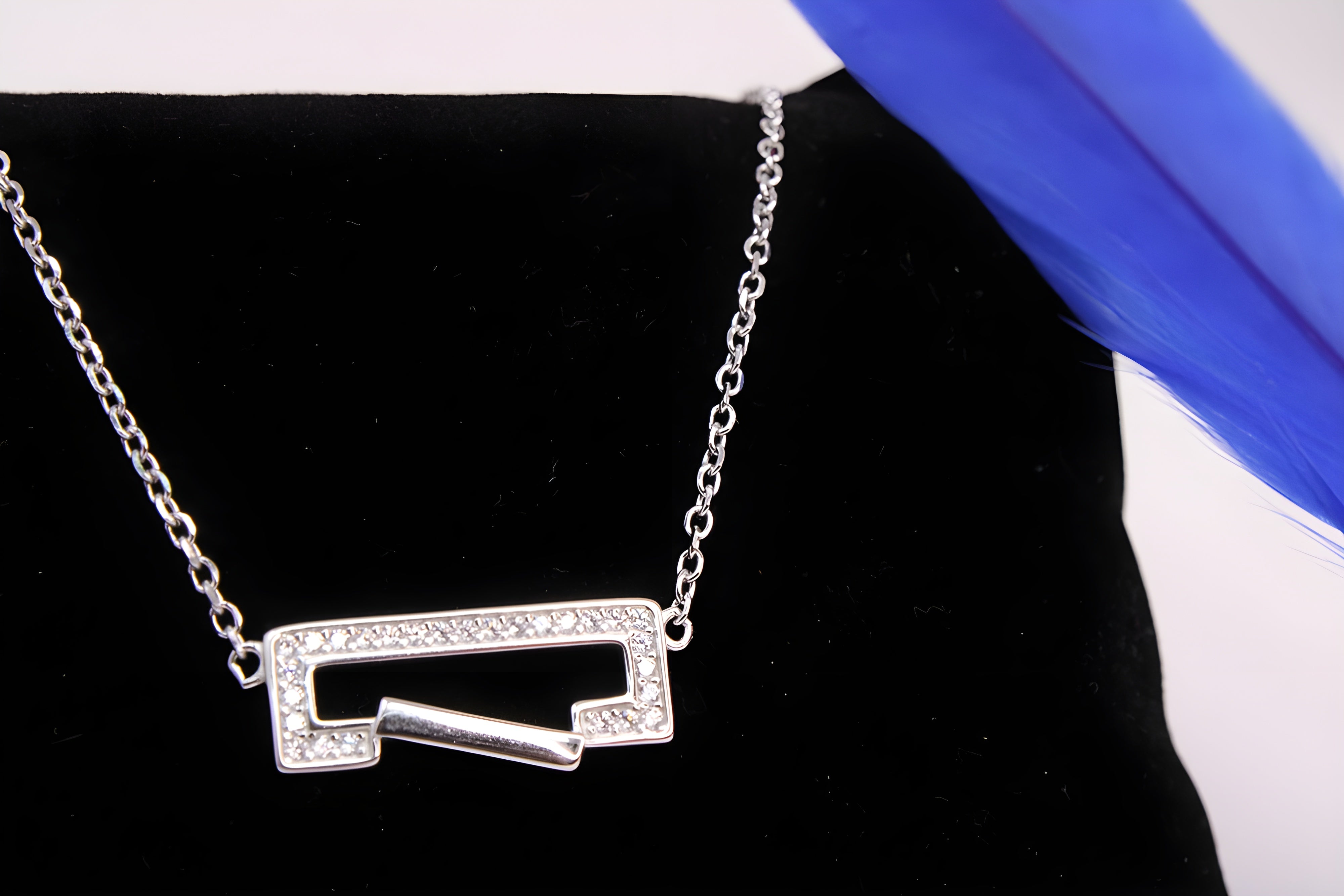 Radiant Rectangle 92.5 Sterling Silver VeeLux Premium Pendant