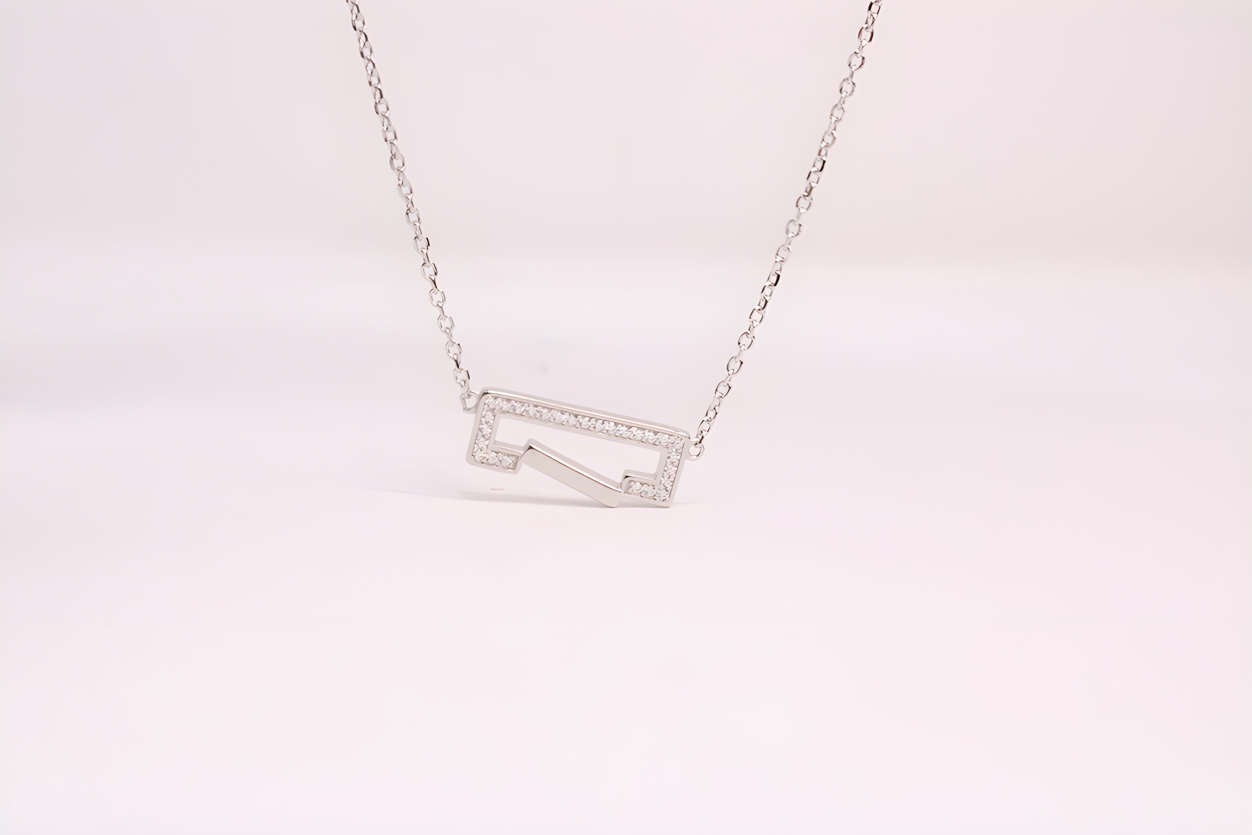 Radiant Rectangle 92.5 Sterling Silver VeeLux Premium Pendant