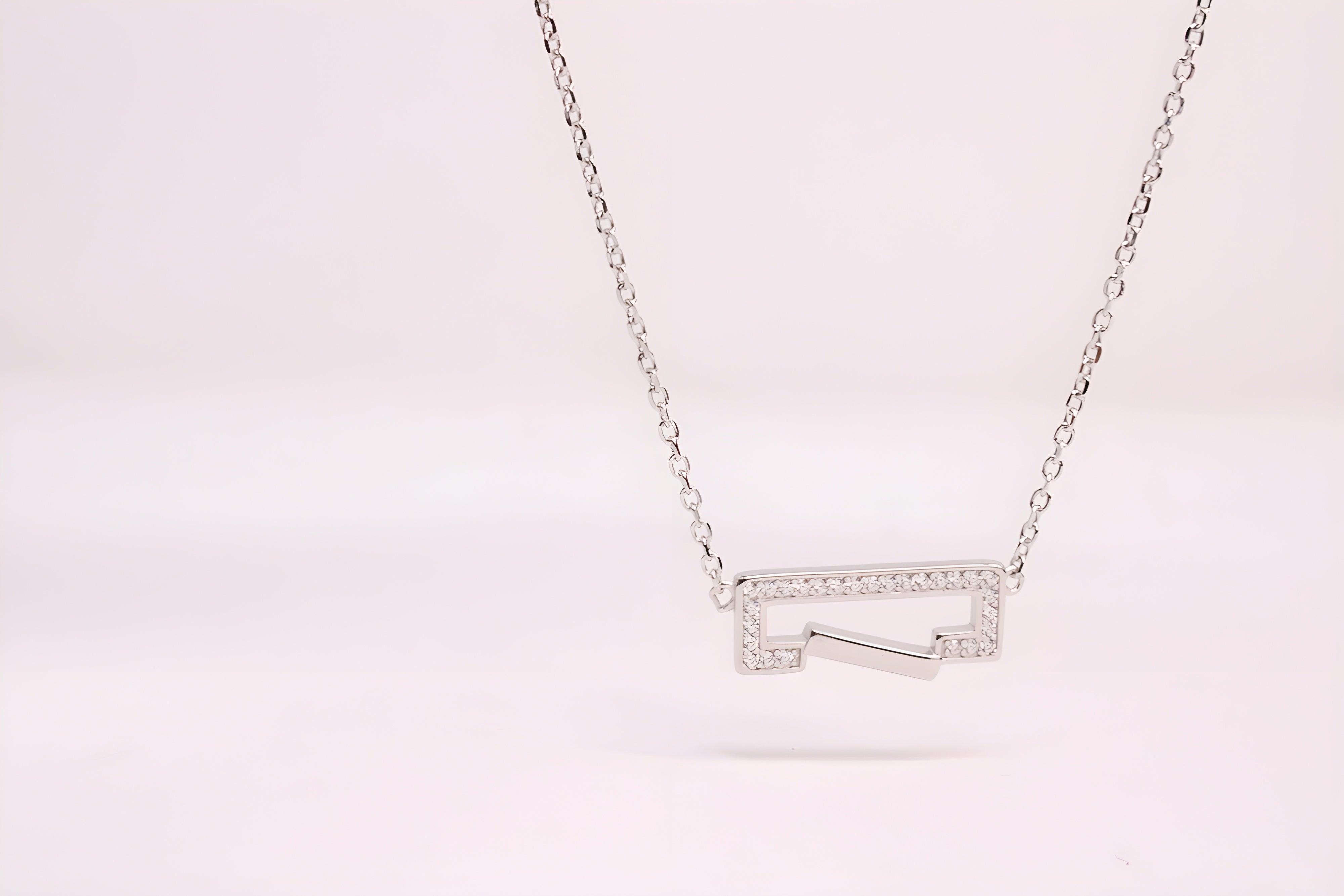 Radiant Rectangle 92.5 Sterling Silver VeeLux Premium Pendant