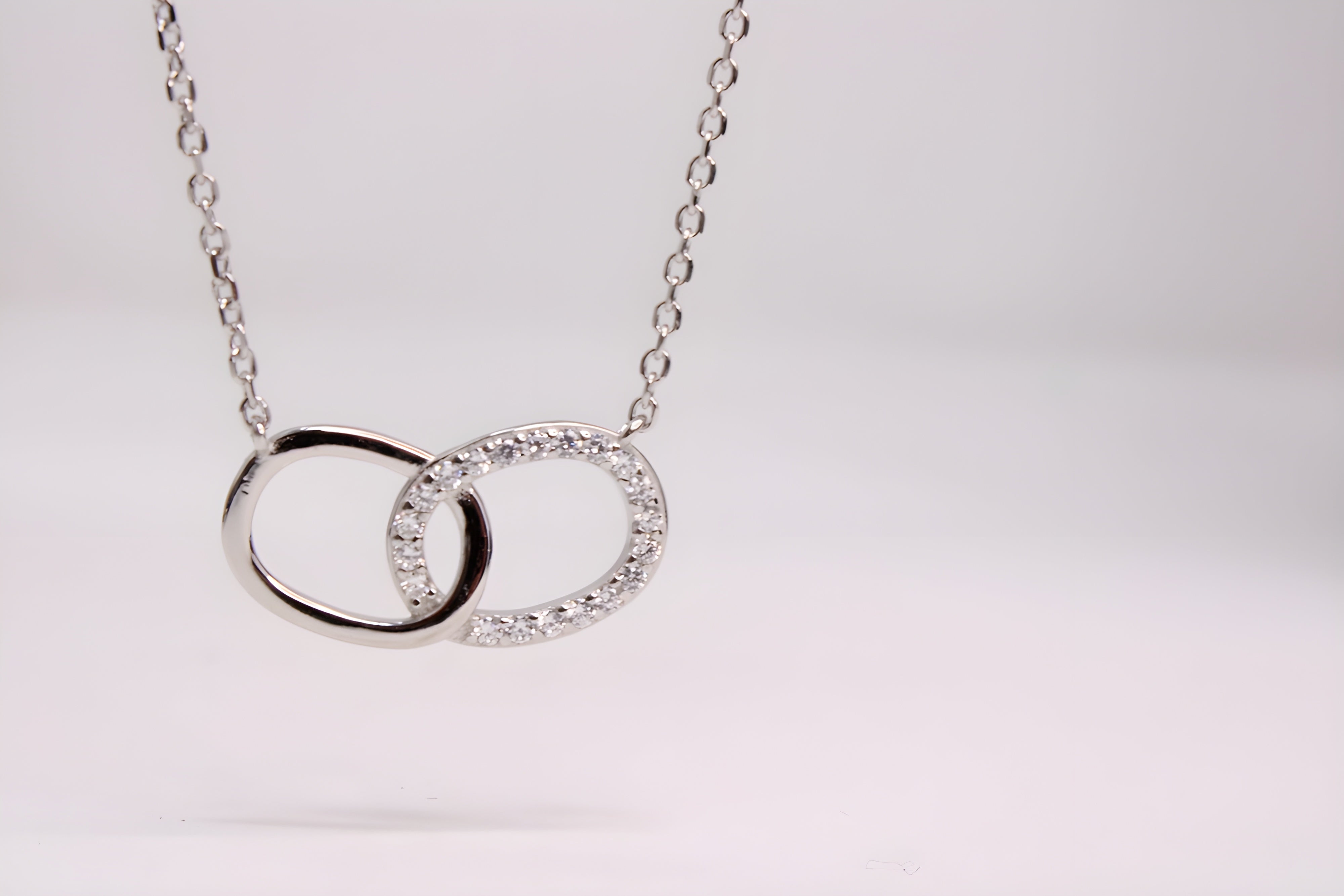 Dual Circlet 92.5 Sterling Silver VeeLux Premium Pendant