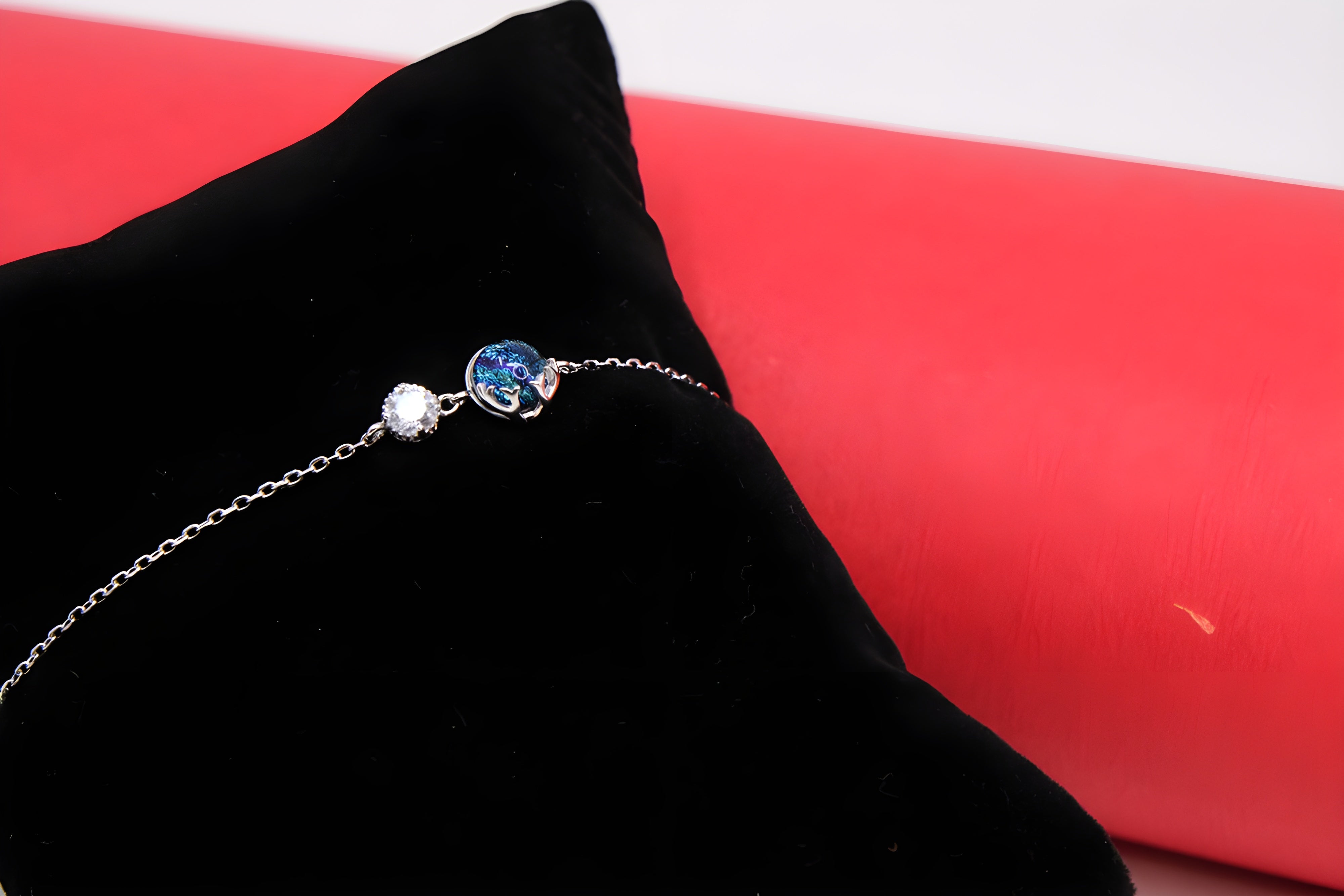 92.5 Sterling Silver Harmony of Crystals Bracelet