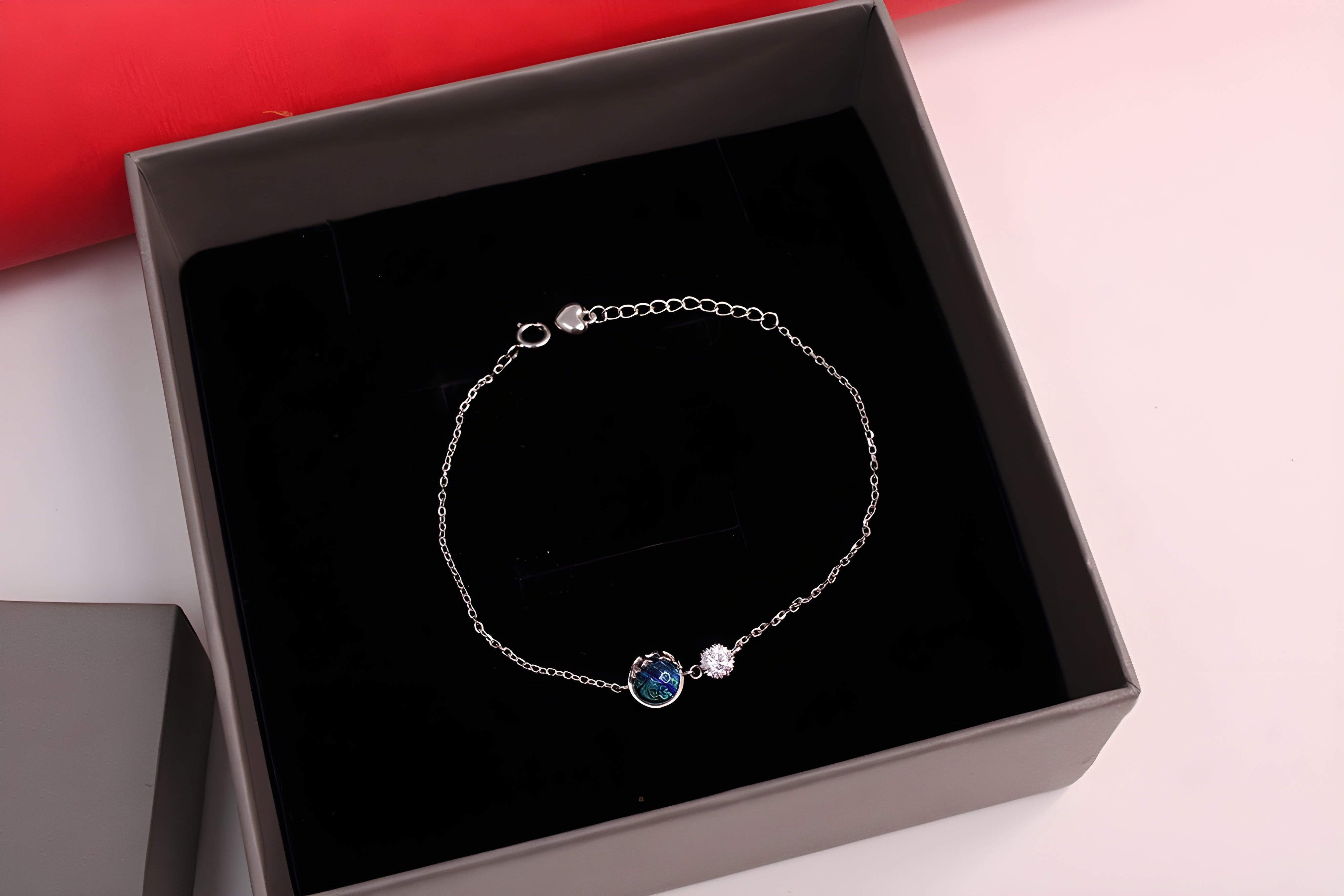 92.5 Sterling Silver Harmony of Crystals Bracelet