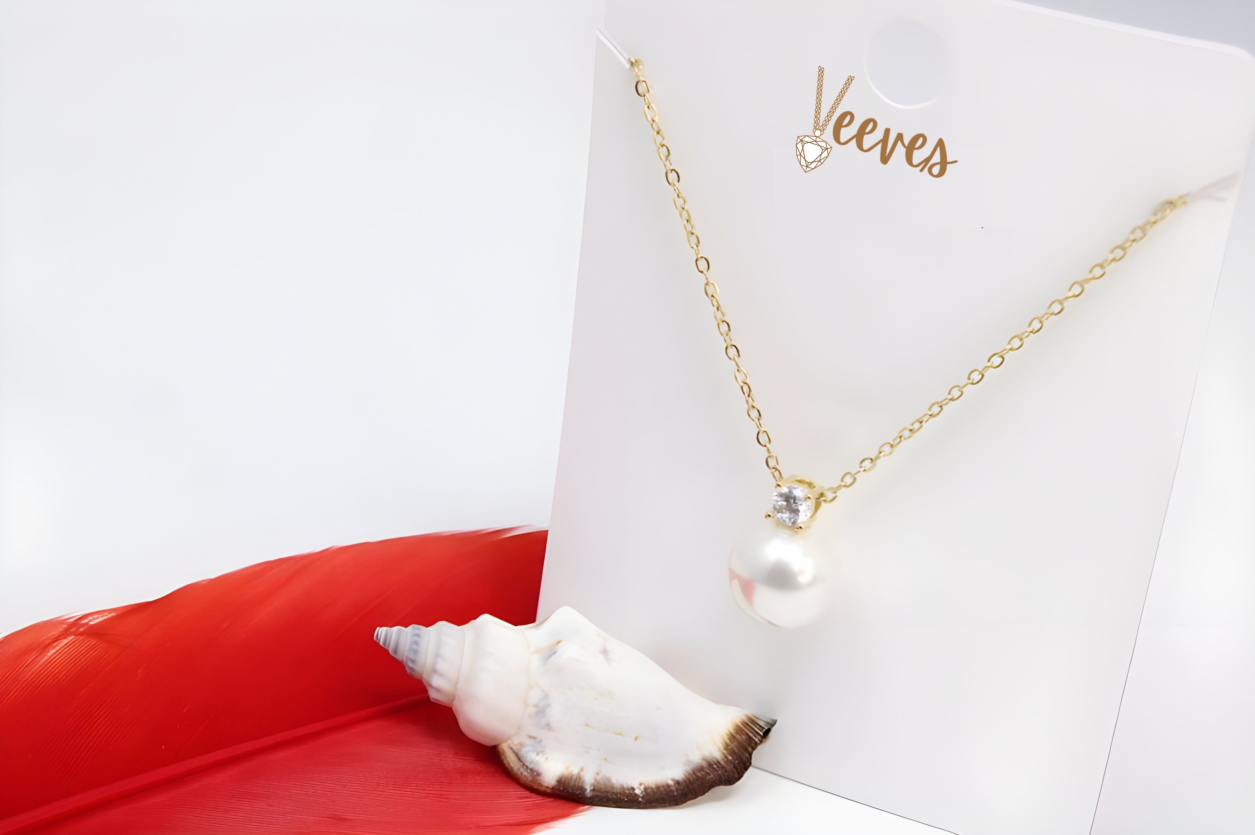 Golden Pearl Pendant Set