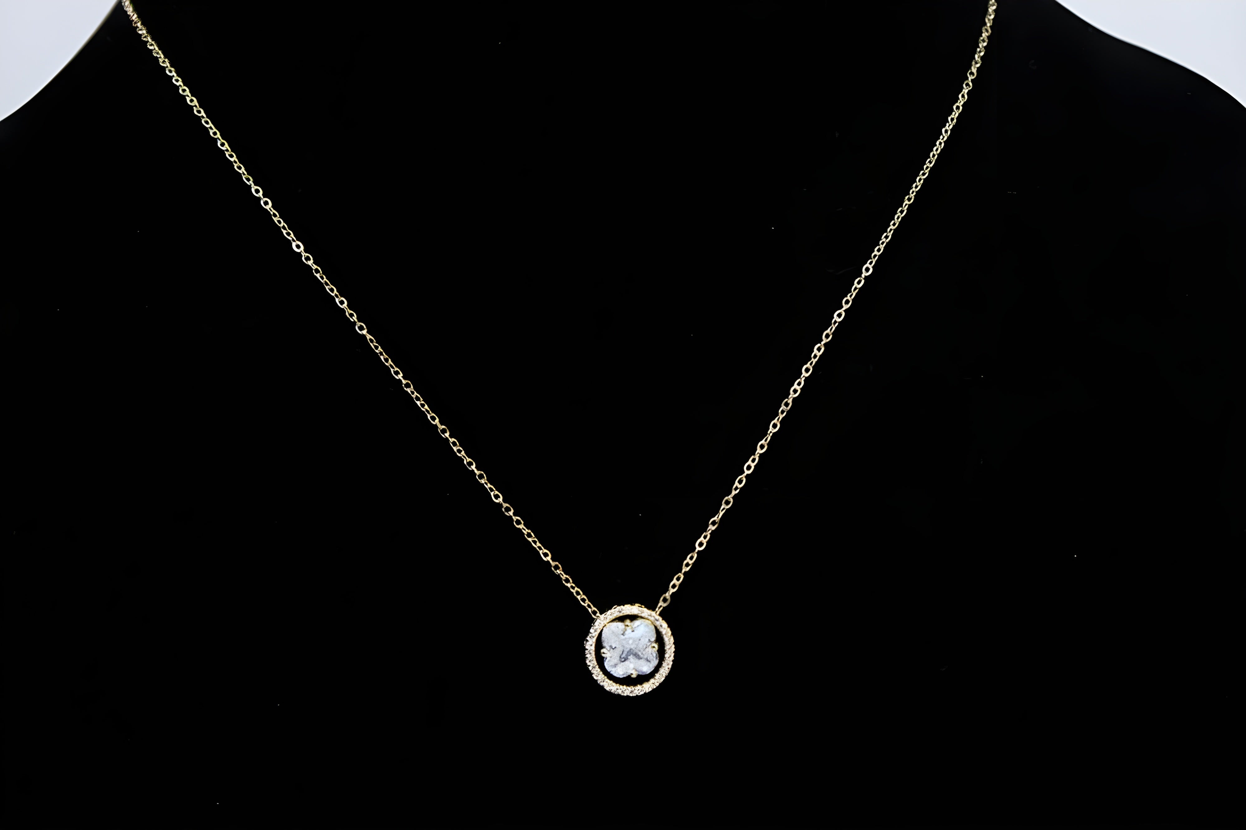 Crystal Glow Golden Pendant Set