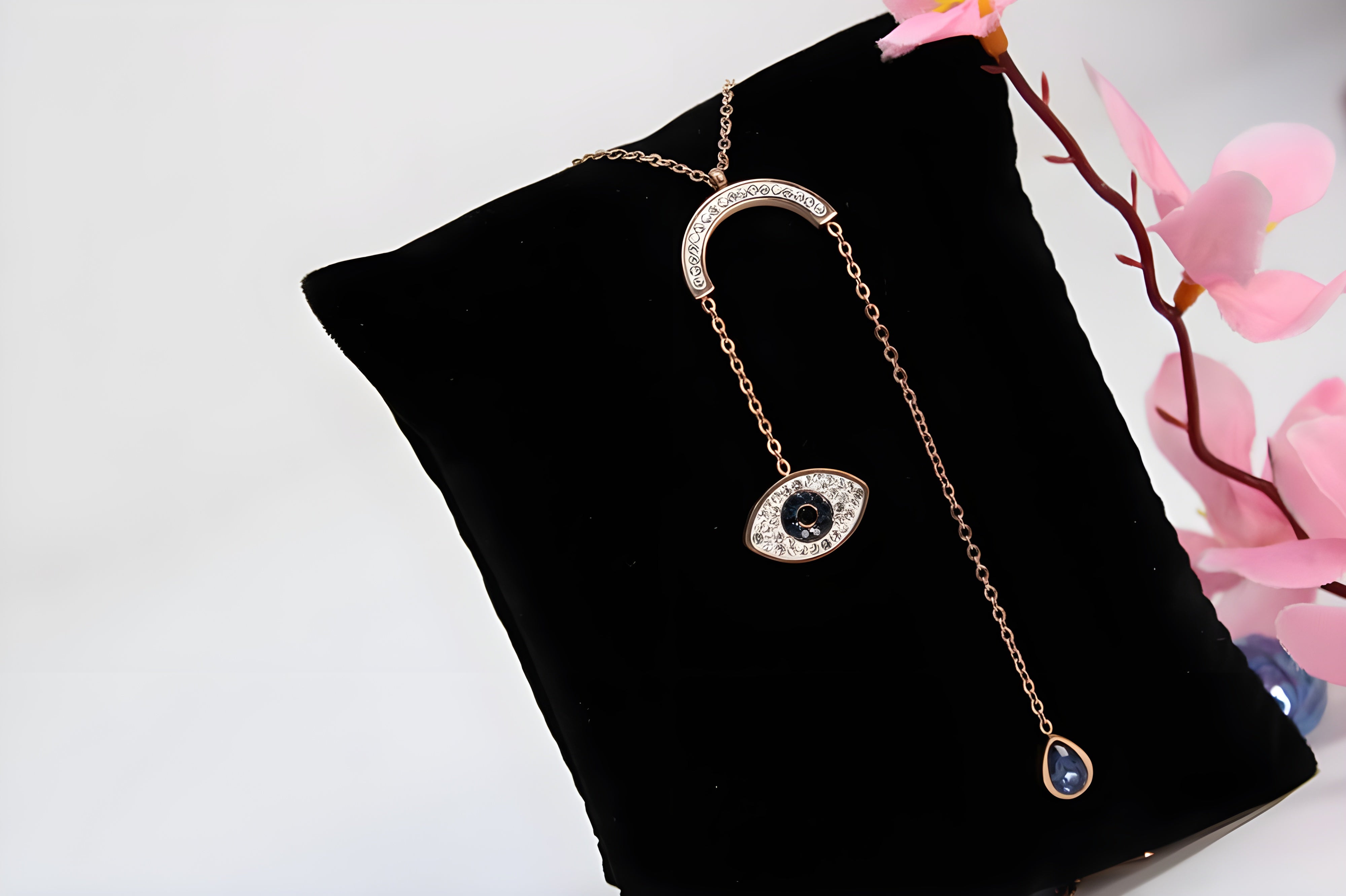 Golden Guardian Evil Eye Pendant Set
