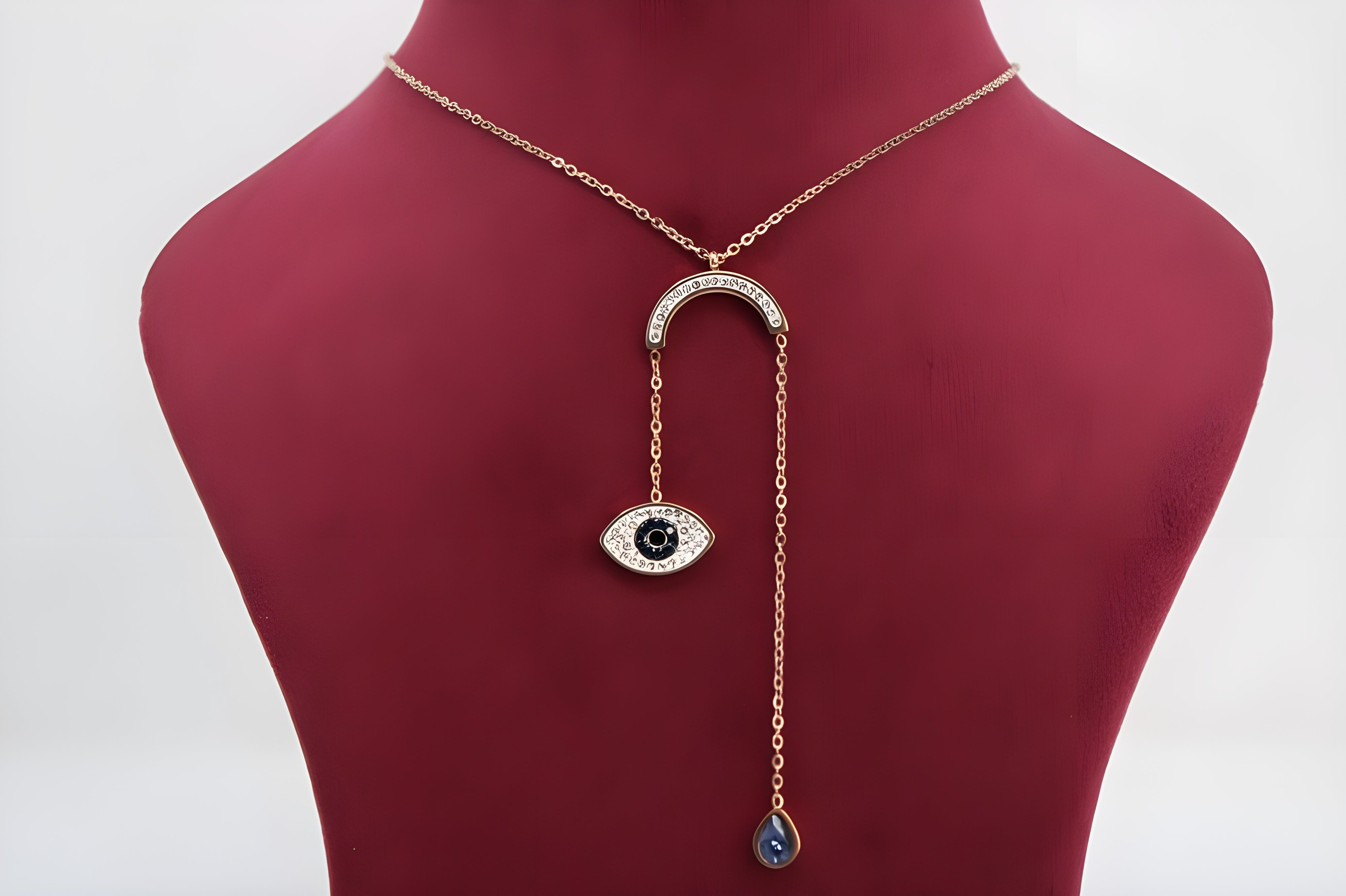 Golden Guardian Evil Eye Pendant Set