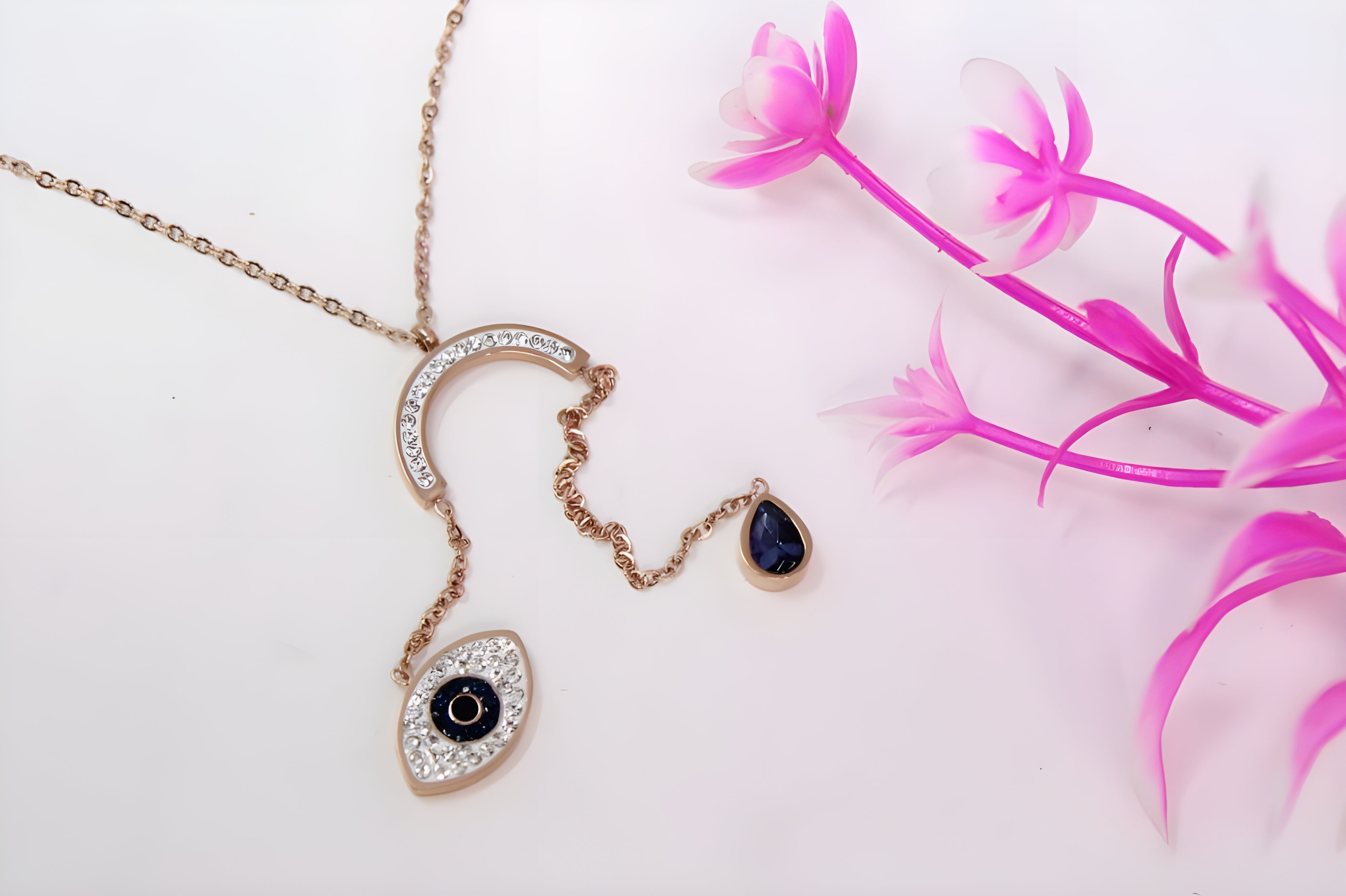 Golden Guardian Evil Eye Pendant Set