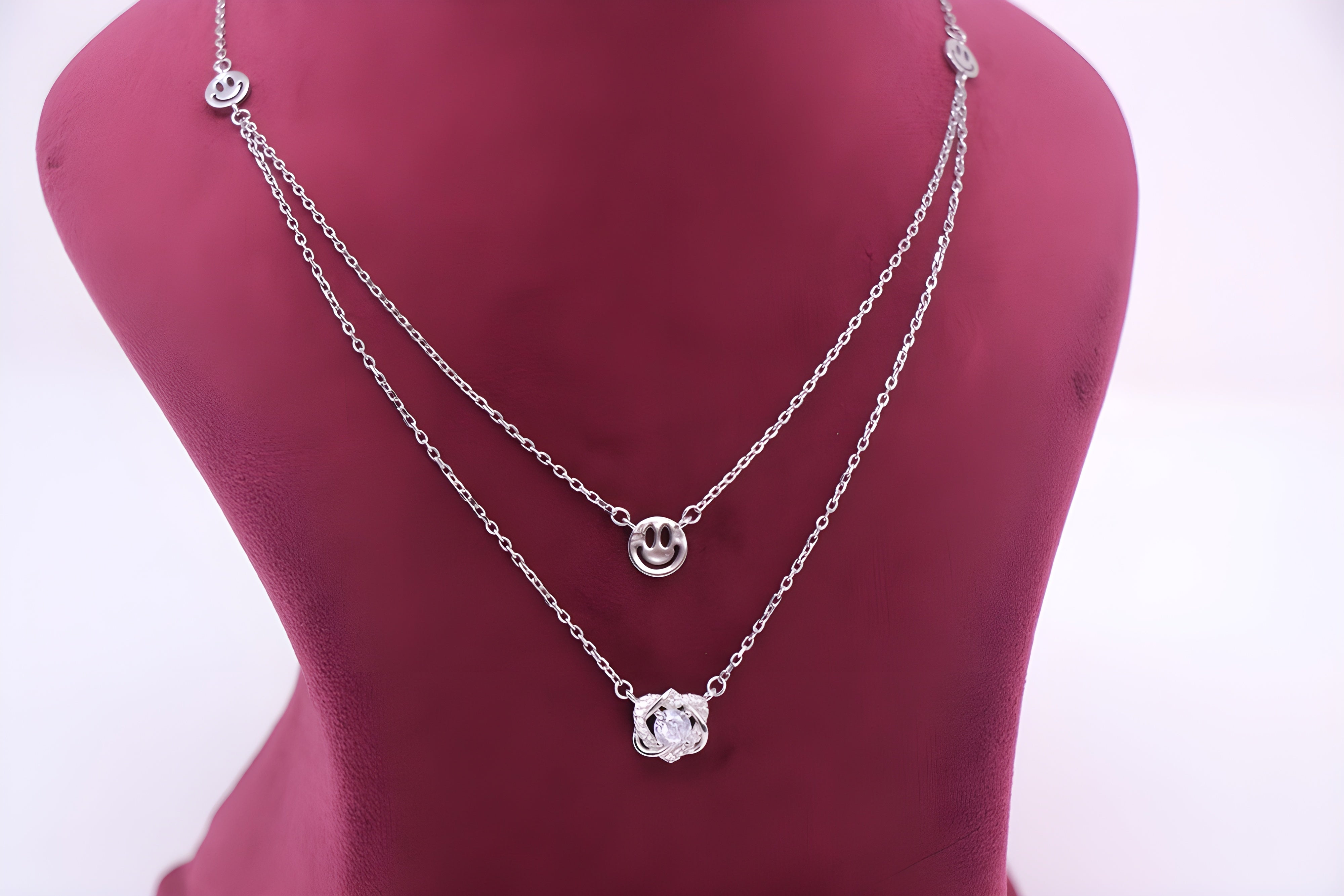 Joyful Grin 92.5 Sterling Silver VeeLux Premium Pendant