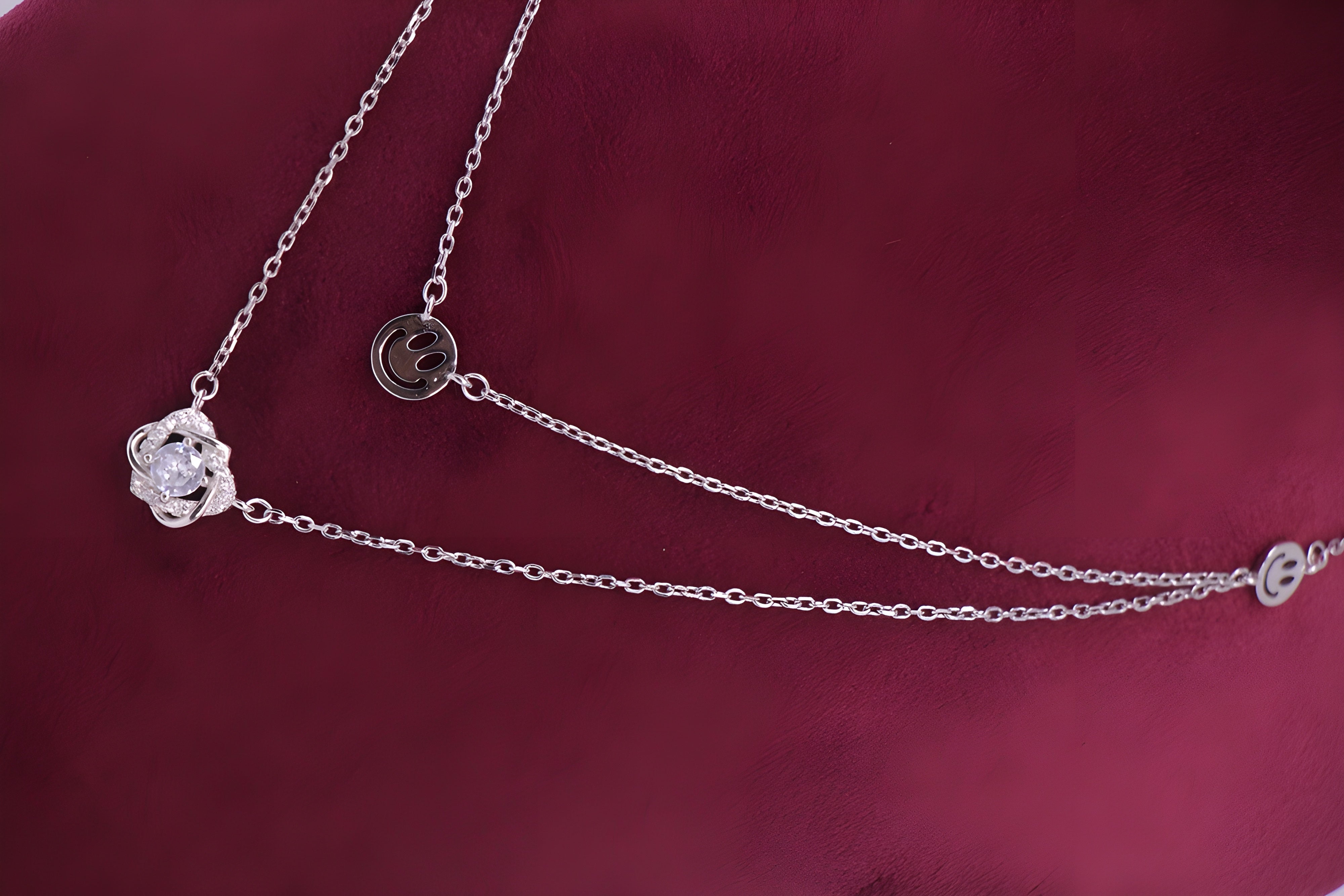 Joyful Grin 92.5 Sterling Silver VeeLux Premium Pendant