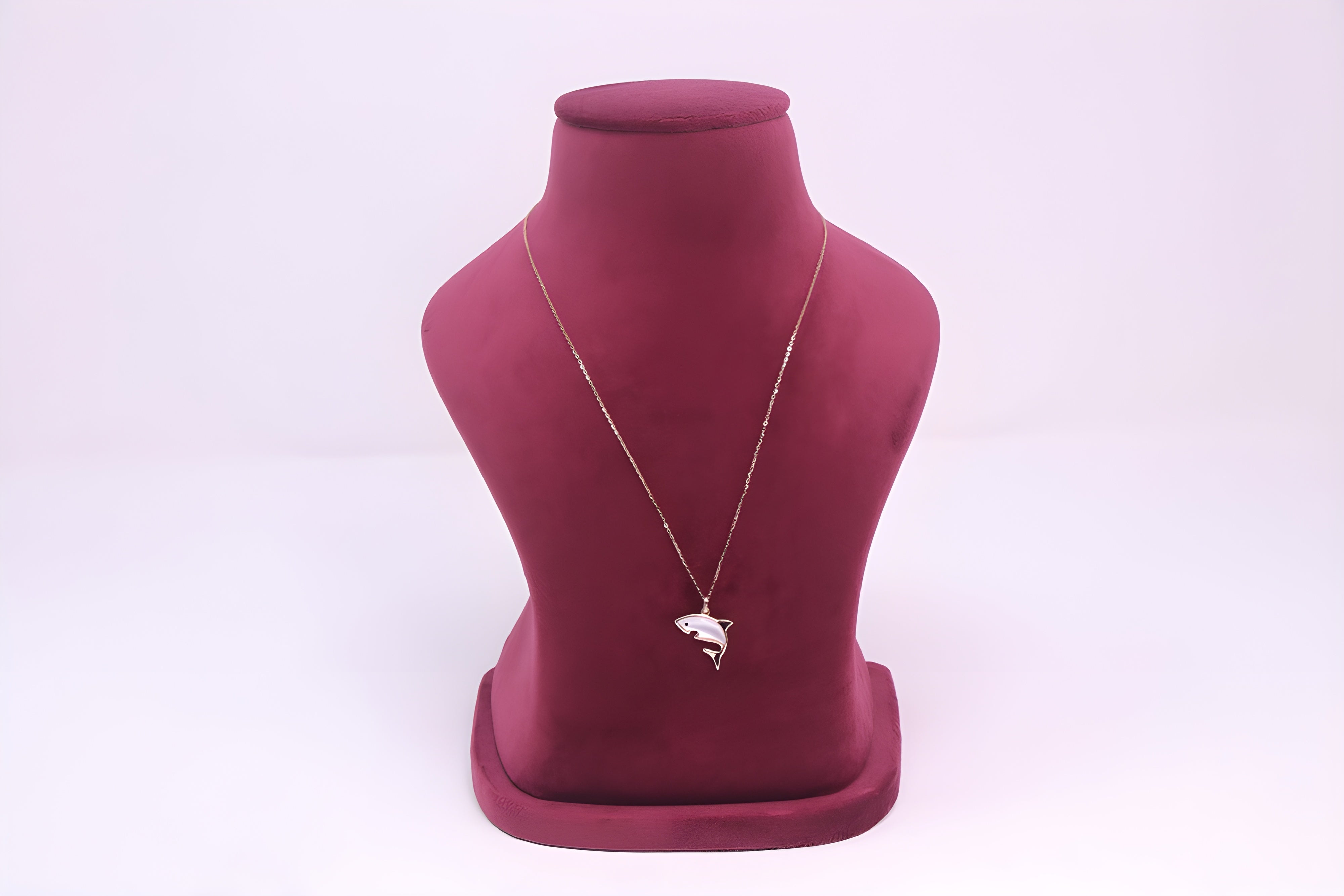 Gleaming Shark Sterling Silver Pendant with VeeLux Premium Crystals