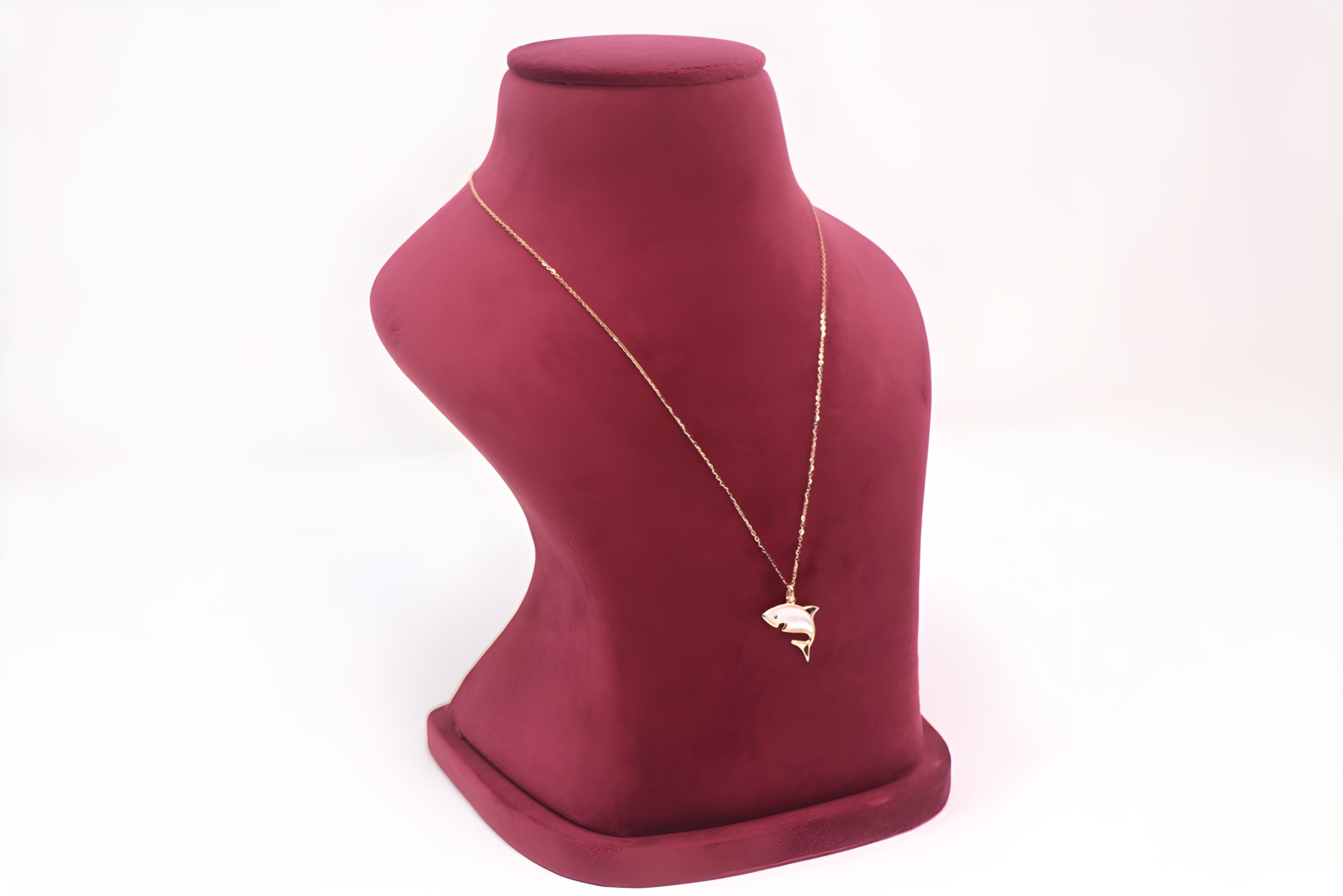 Gleaming Shark Sterling Silver Pendant with VeeLux Premium Crystals