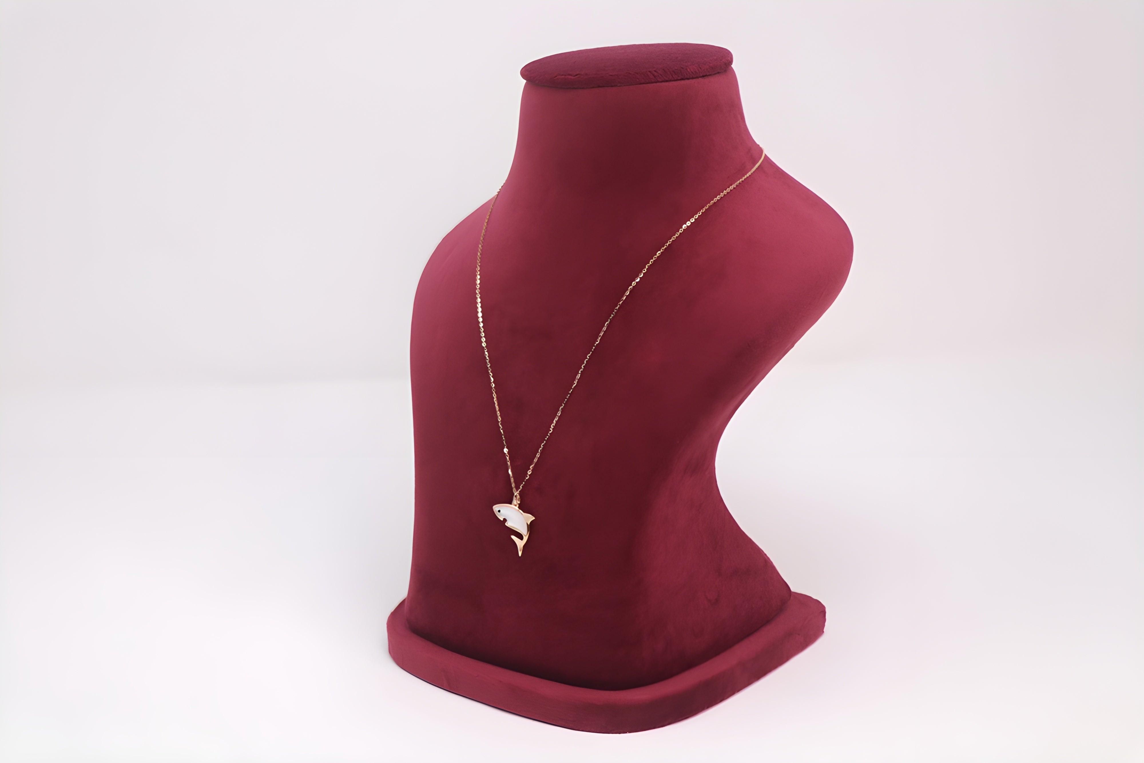Gleaming Shark Sterling Silver Pendant with VeeLux Premium Crystals