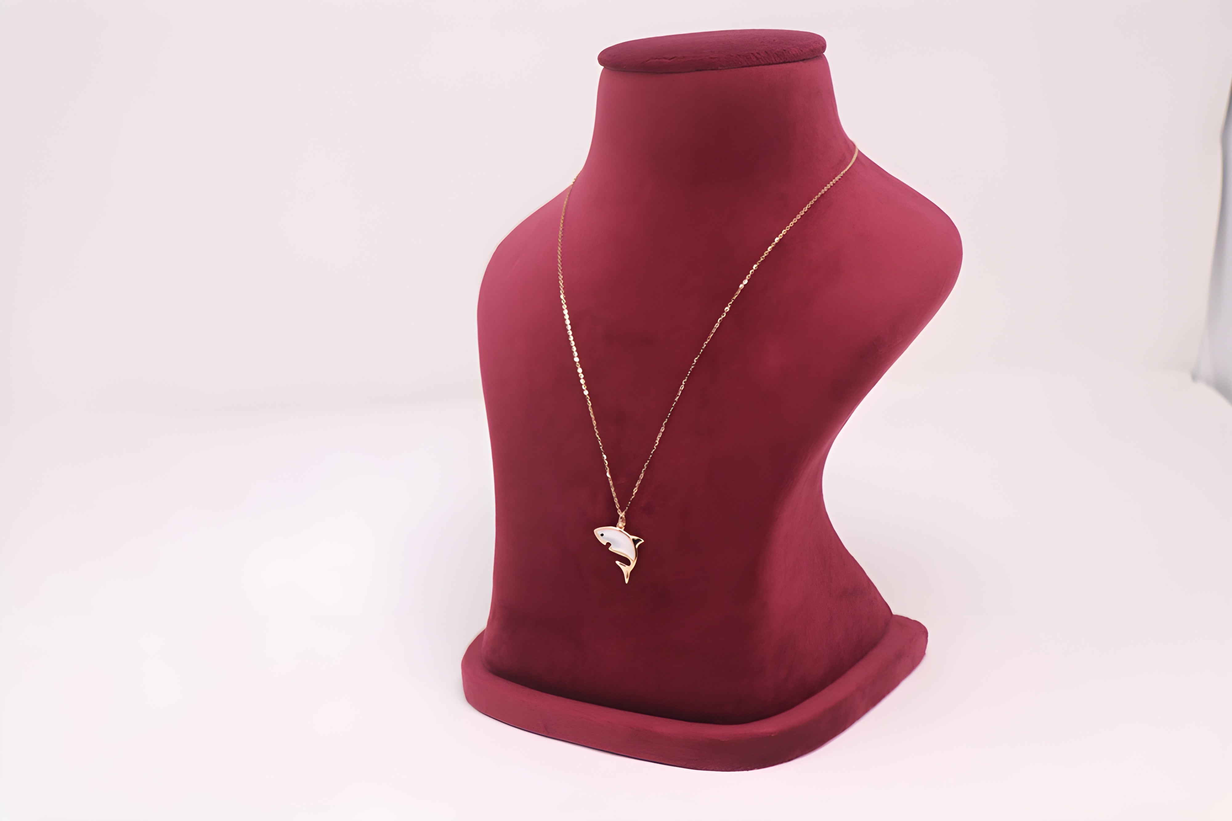 Gleaming Shark Sterling Silver Pendant with VeeLux Premium Crystals