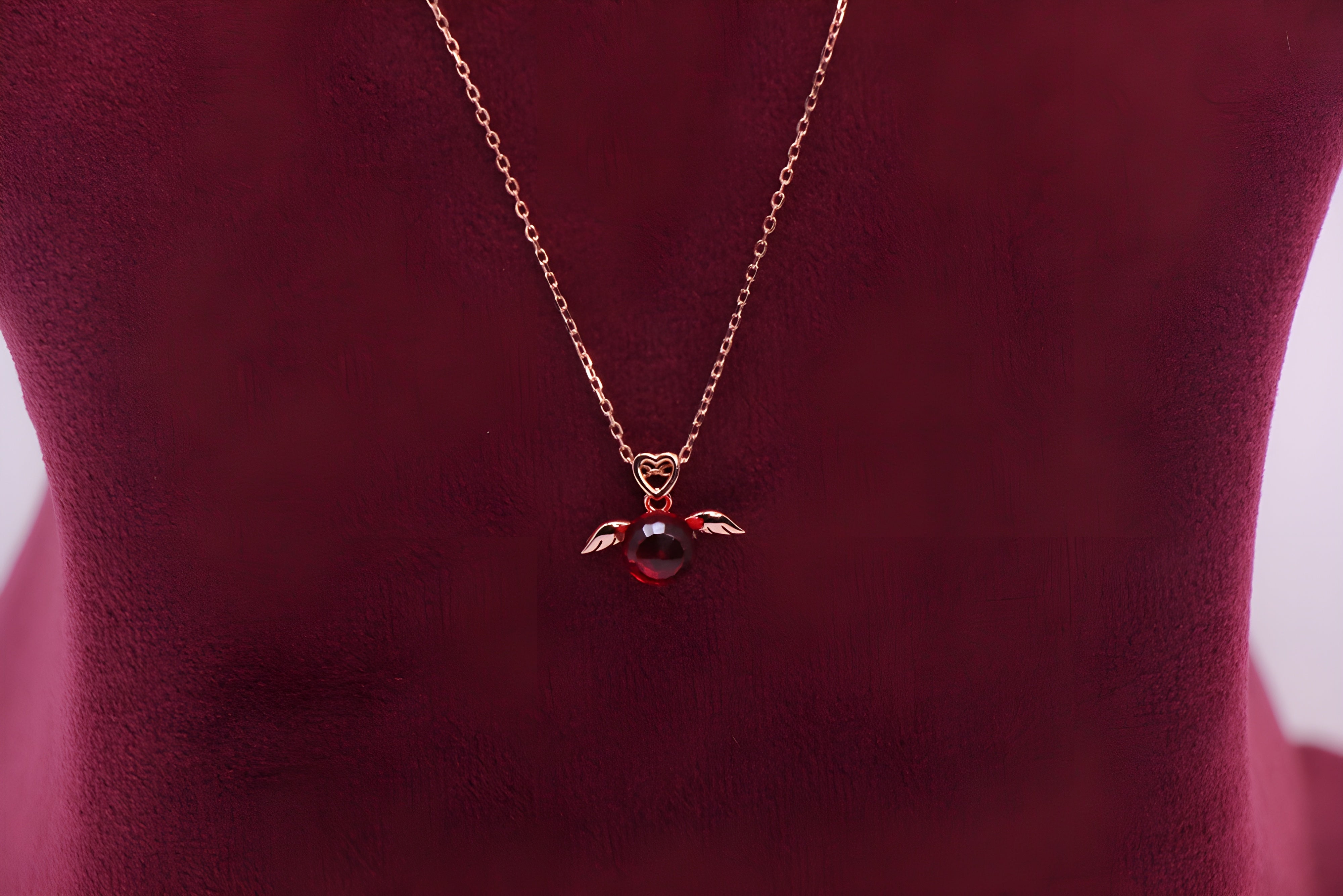 Golden Elegance Sterling Silver Pendant with VeeLux Premium Crystals