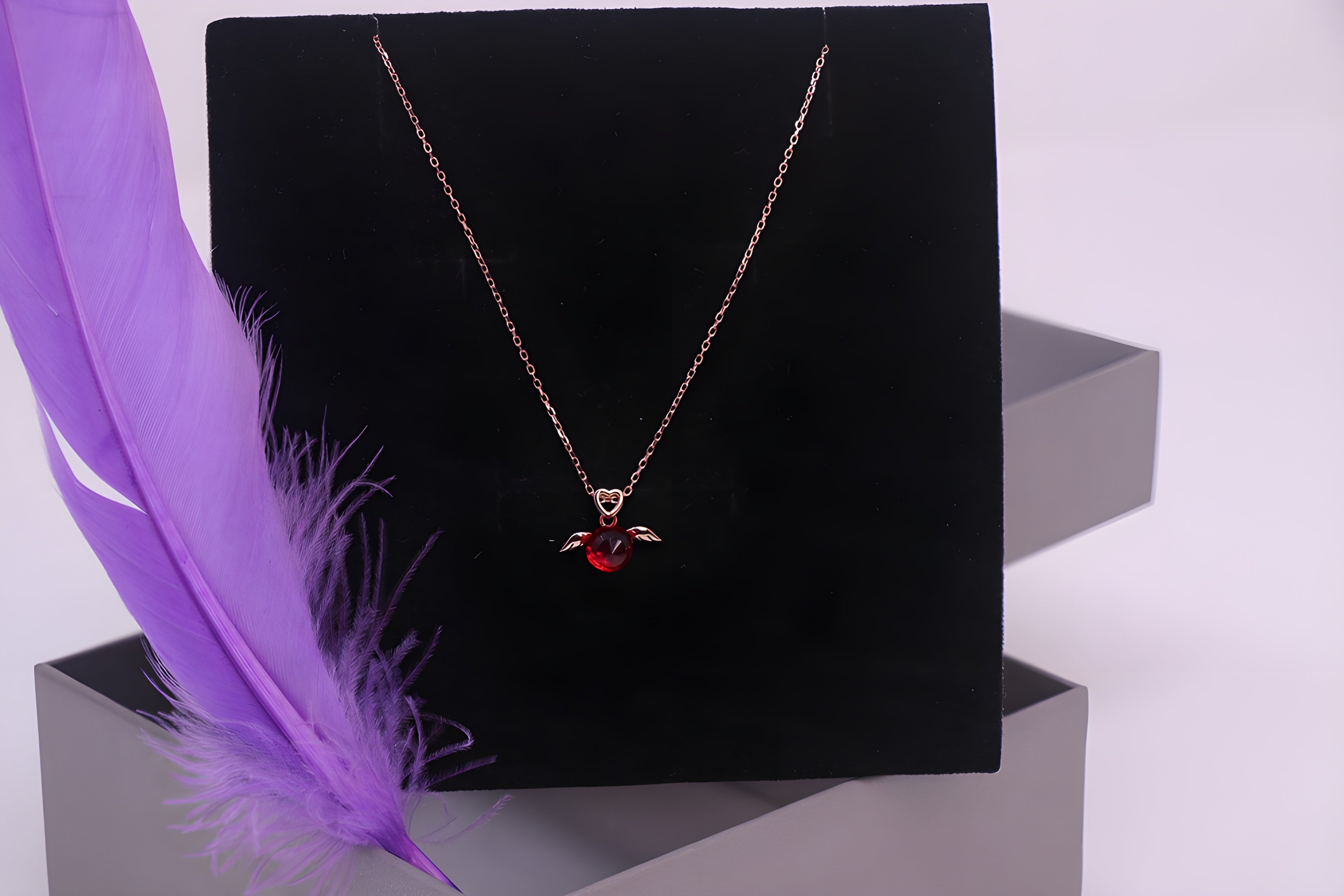 Golden Elegance Sterling Silver Pendant with VeeLux Premium Crystals