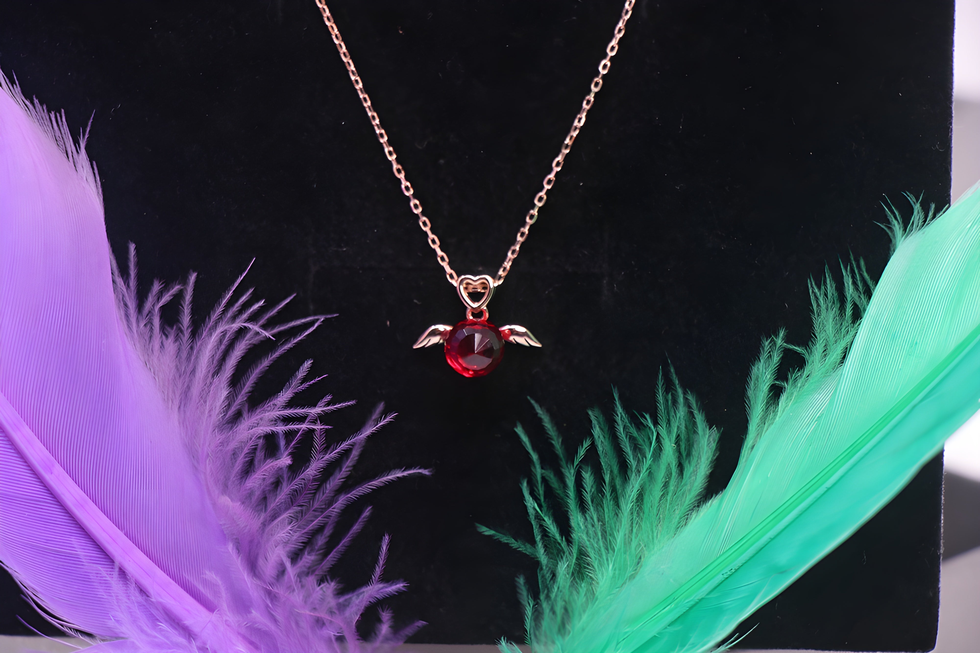 Golden Elegance Sterling Silver Pendant with VeeLux Premium Crystals