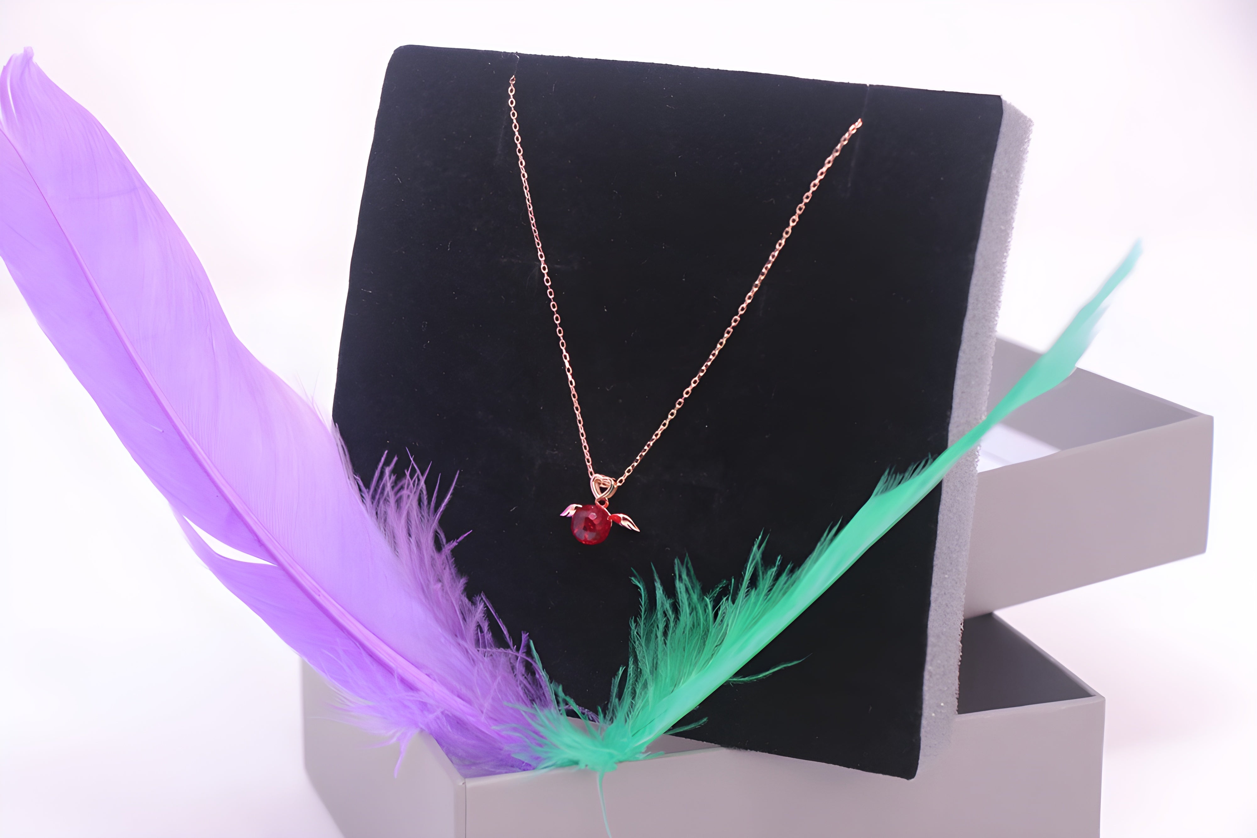 Golden Elegance Sterling Silver Pendant with VeeLux Premium Crystals