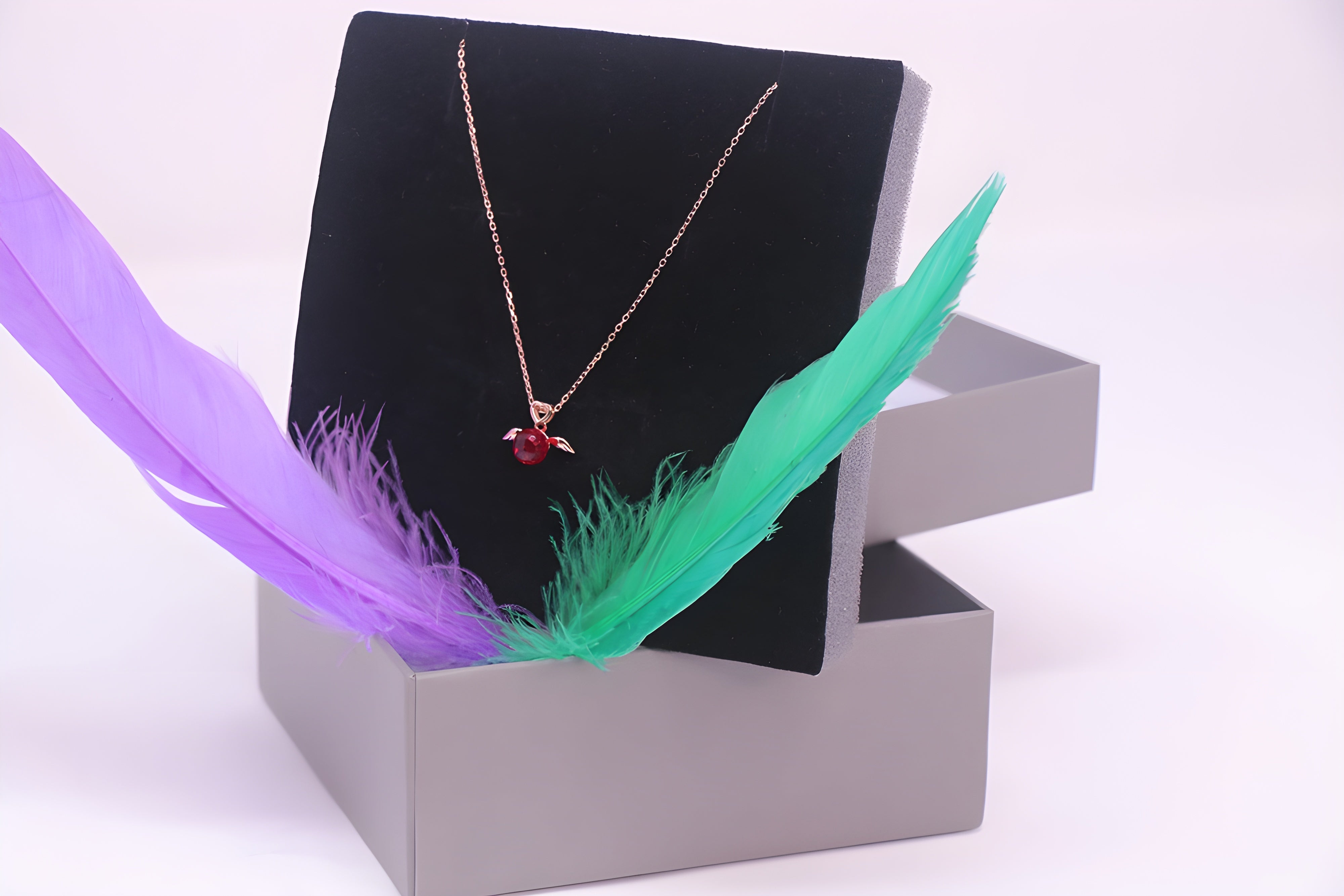 Golden Elegance Sterling Silver Pendant with VeeLux Premium Crystals