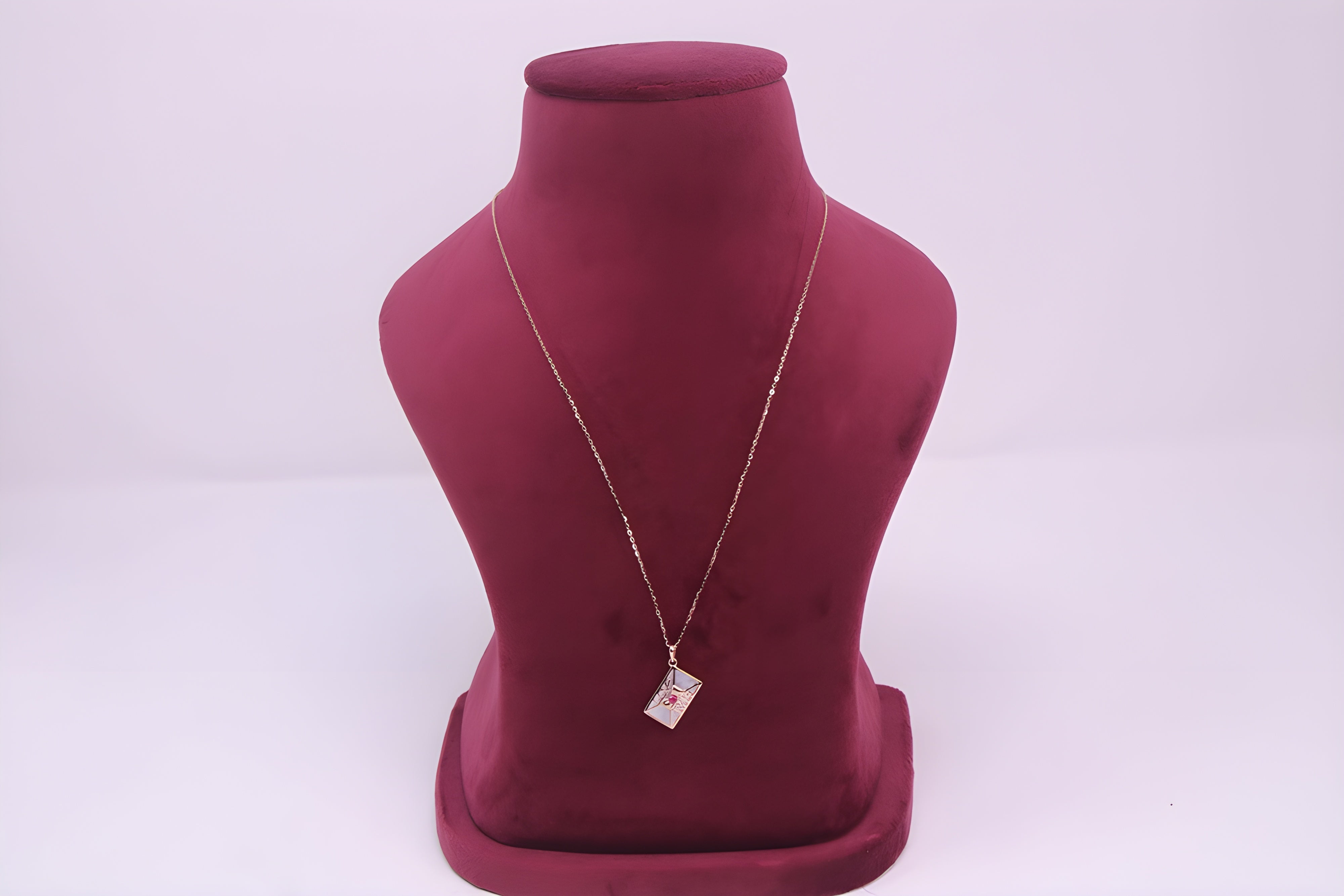Gilded Initials Sterling Silver Pendant with VeeLux Premium Crystals