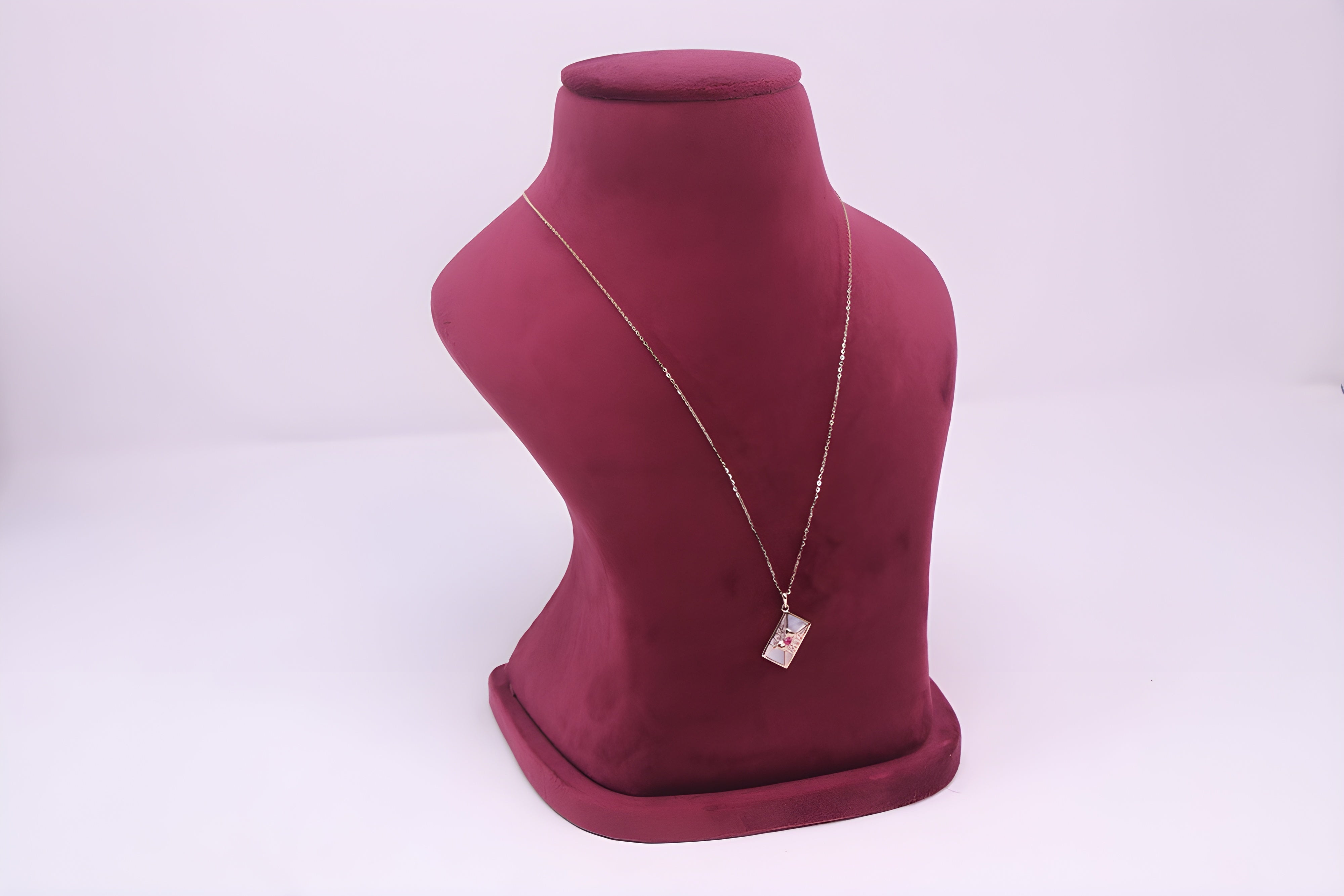 Gilded Initials Sterling Silver Pendant with VeeLux Premium Crystals