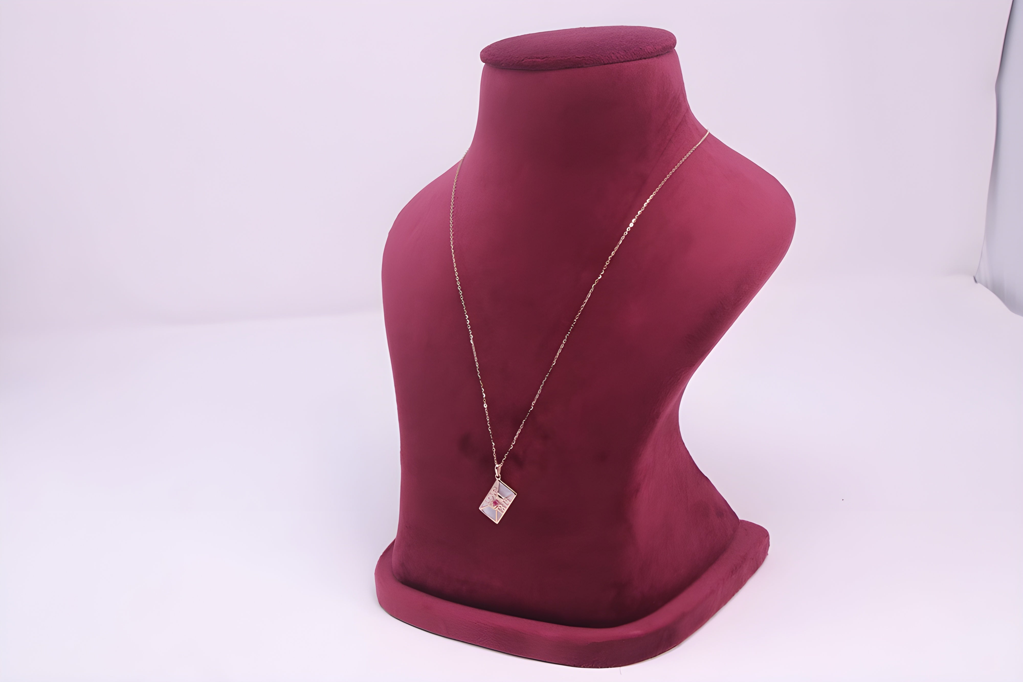 Gilded Initials Sterling Silver Pendant with VeeLux Premium Crystals