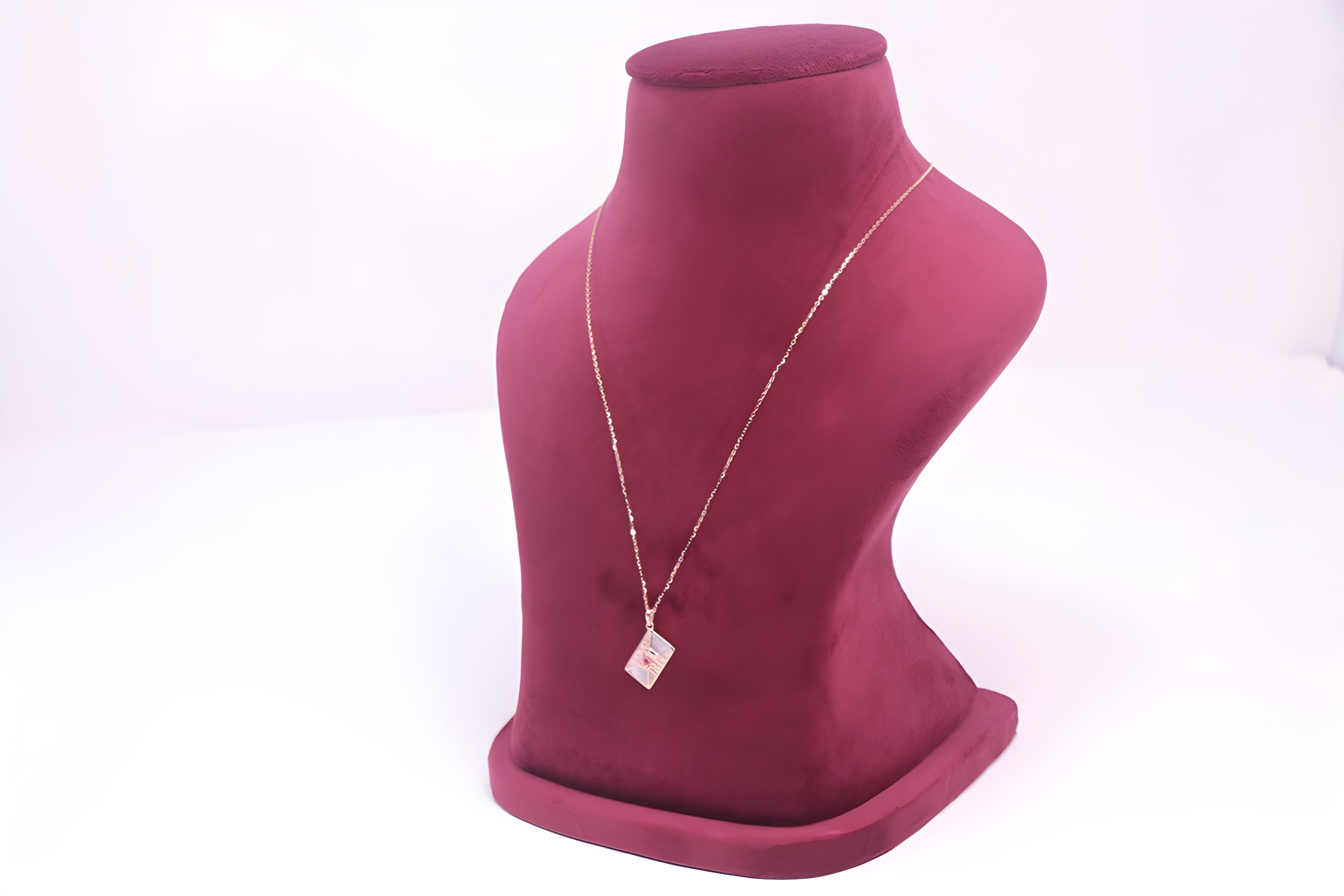 Gilded Initials Sterling Silver Pendant with VeeLux Premium Crystals