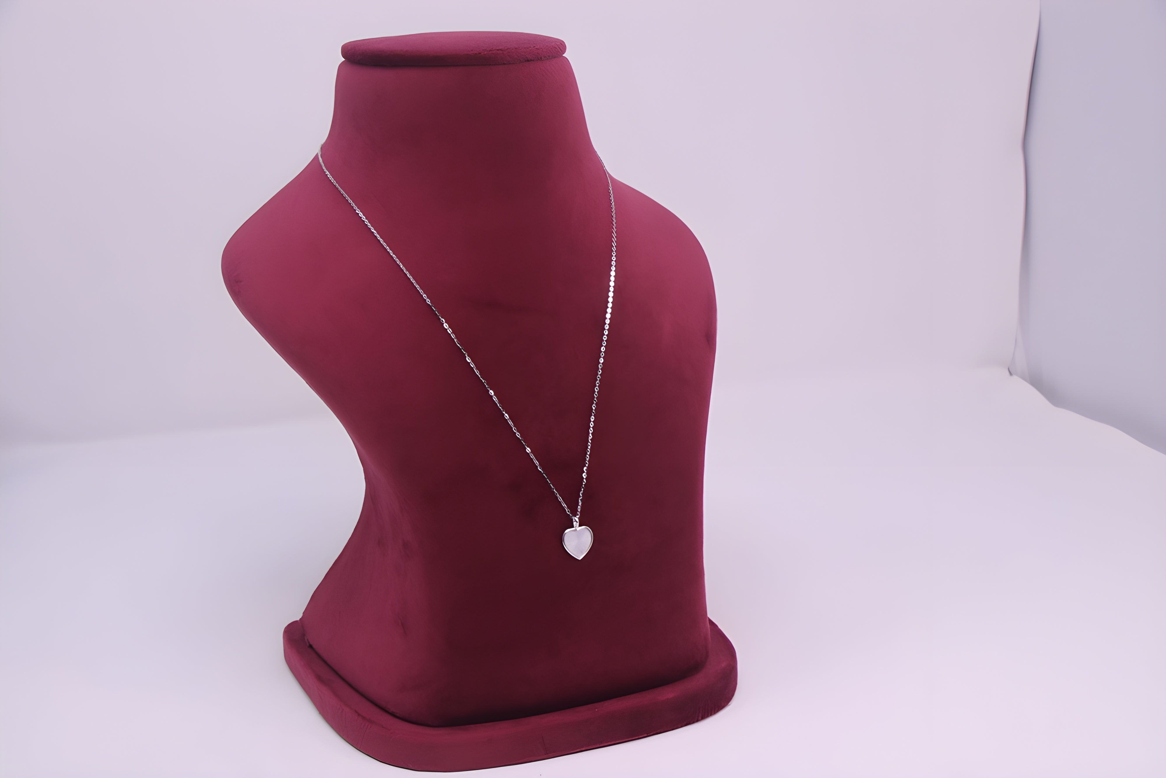Sterling Silver Sparkling Heart VeeLux Premium Pendant