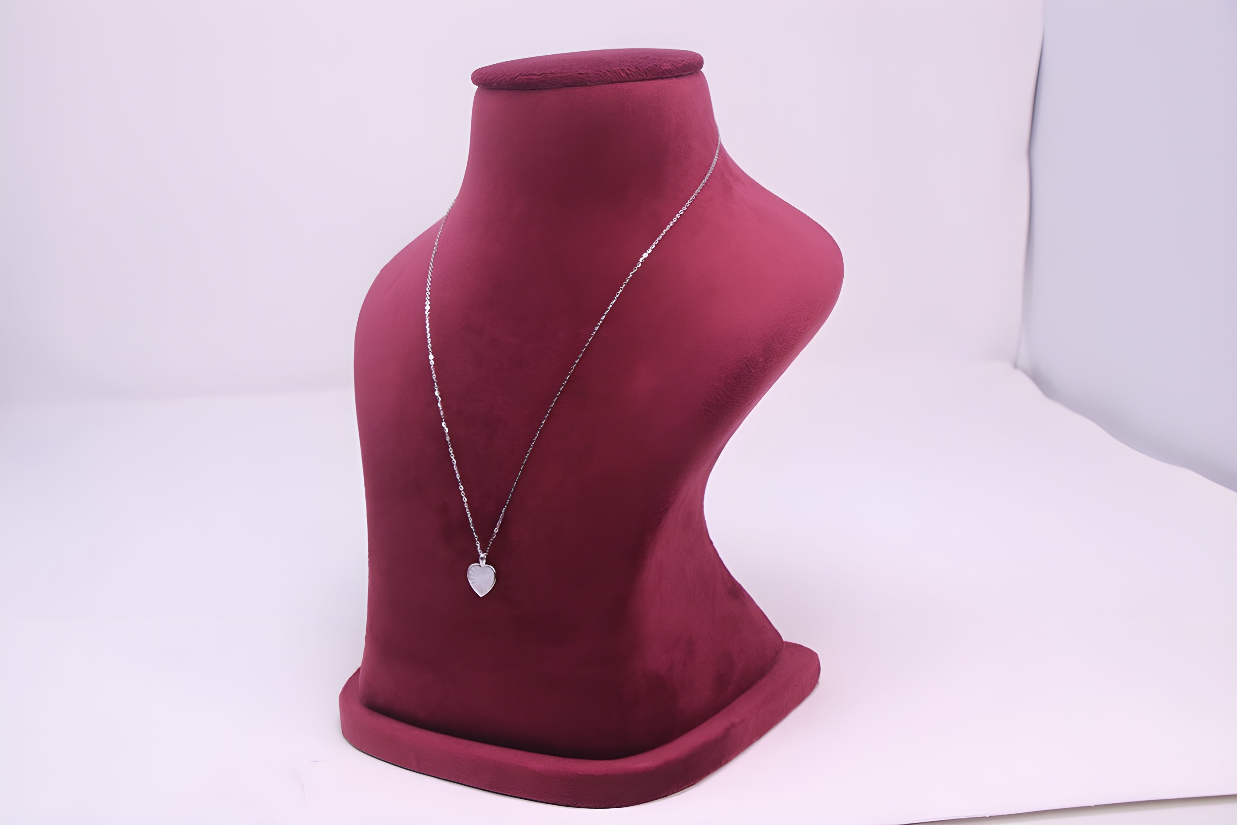 Sterling Silver Sparkling Heart VeeLux Premium Pendant