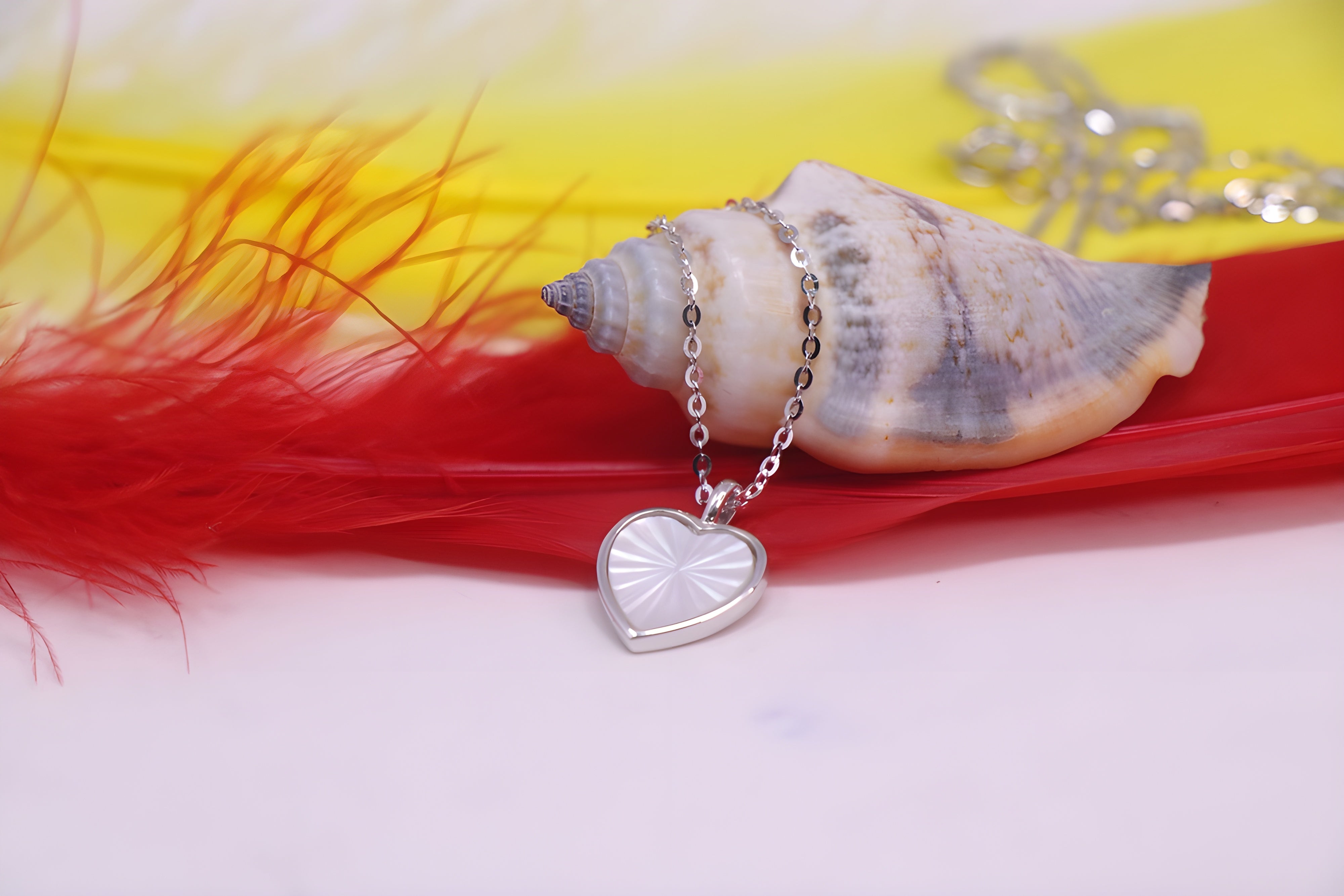 Sterling Silver Sparkling Heart VeeLux Premium Pendant