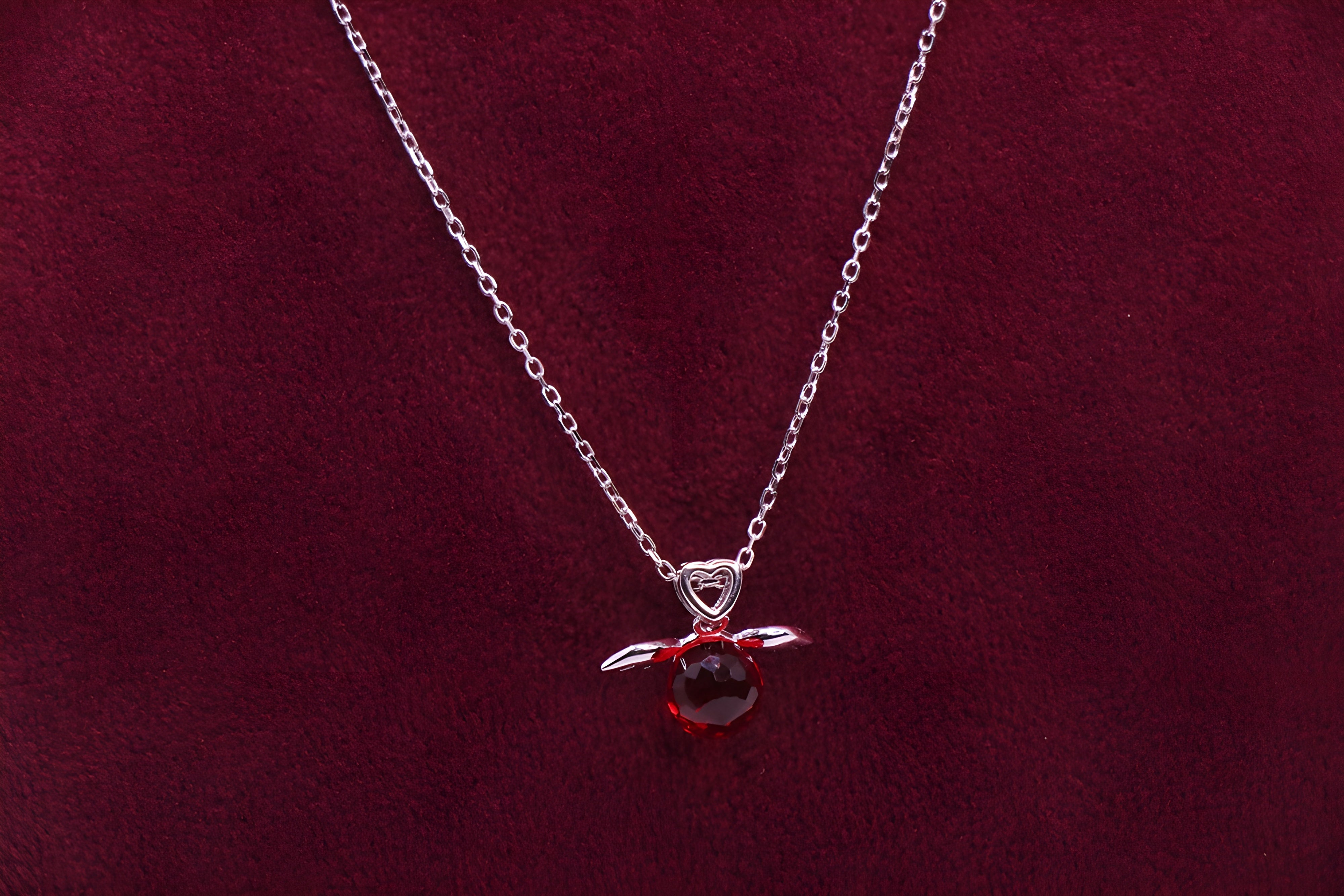 Sterling Silver Scarlet VeeLux Premium Pendant