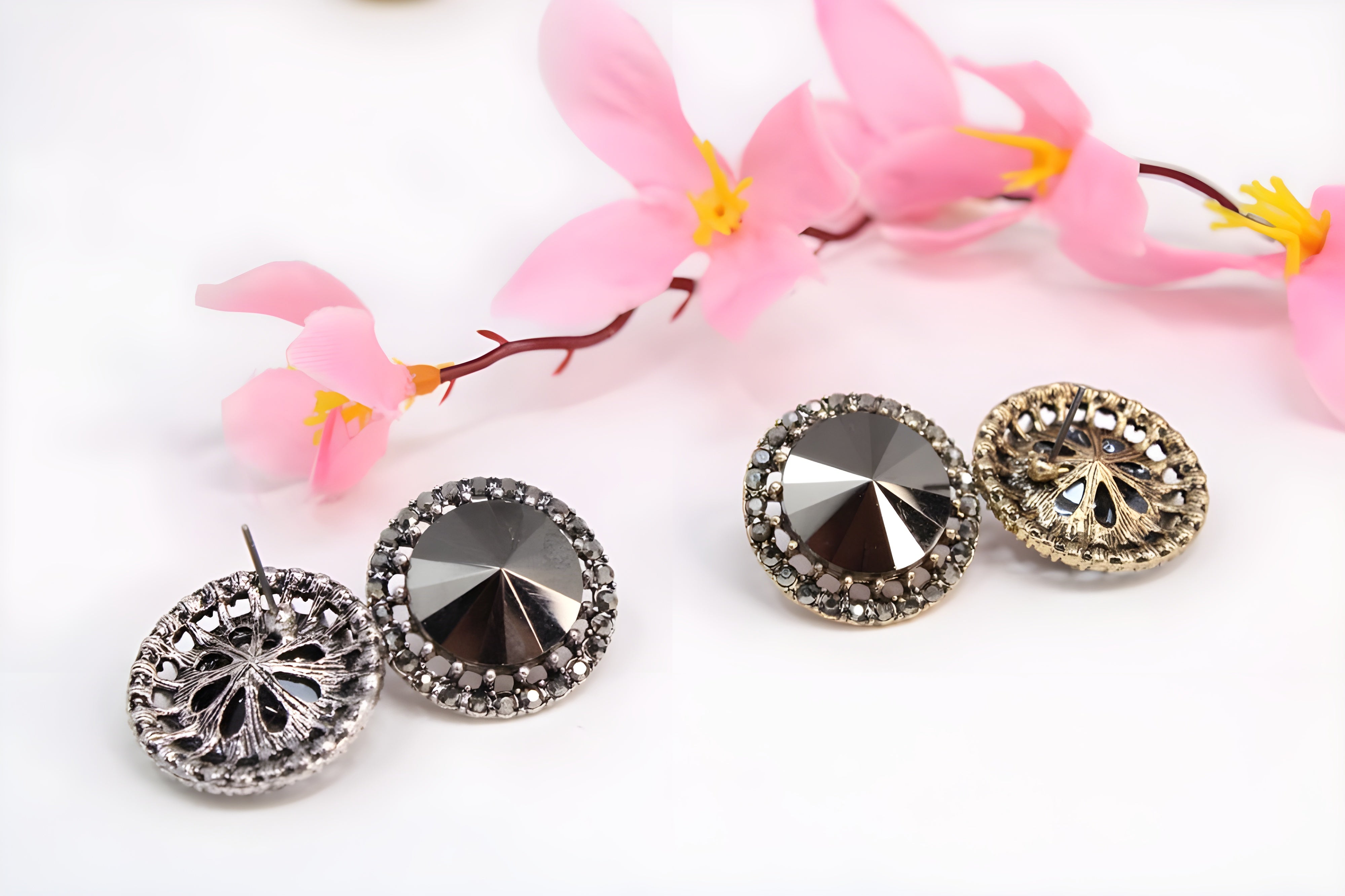 Eternal Radiance Black Stone Earrings