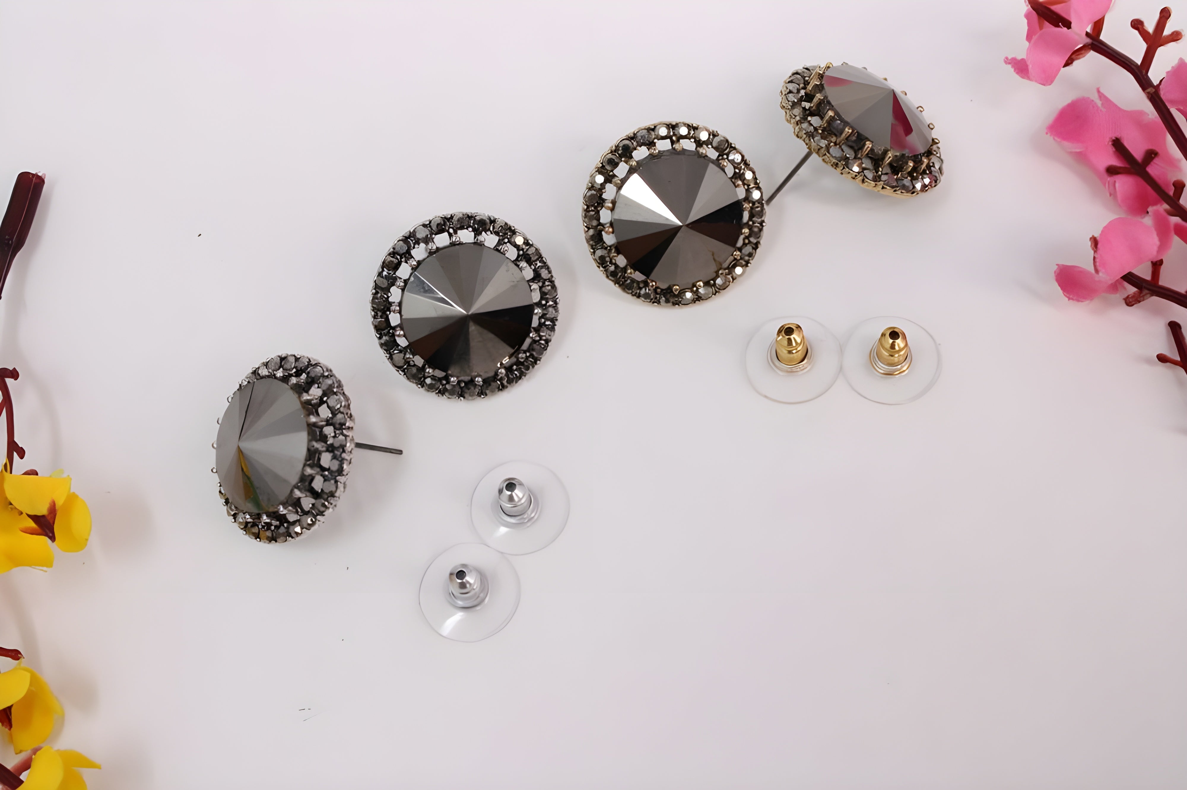 Eternal Radiance Black Stone Earrings