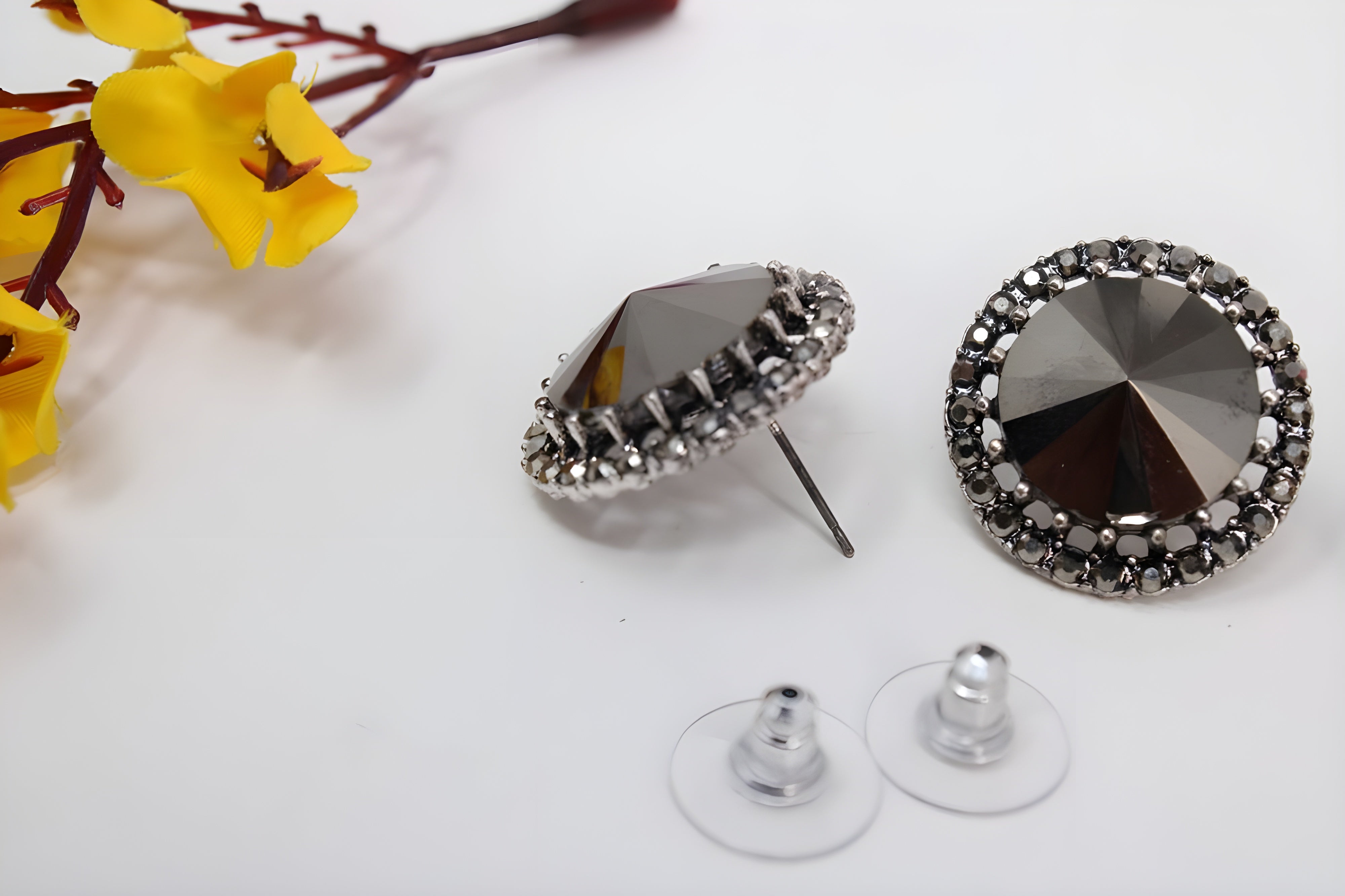Eternal Radiance Black Stone Earrings