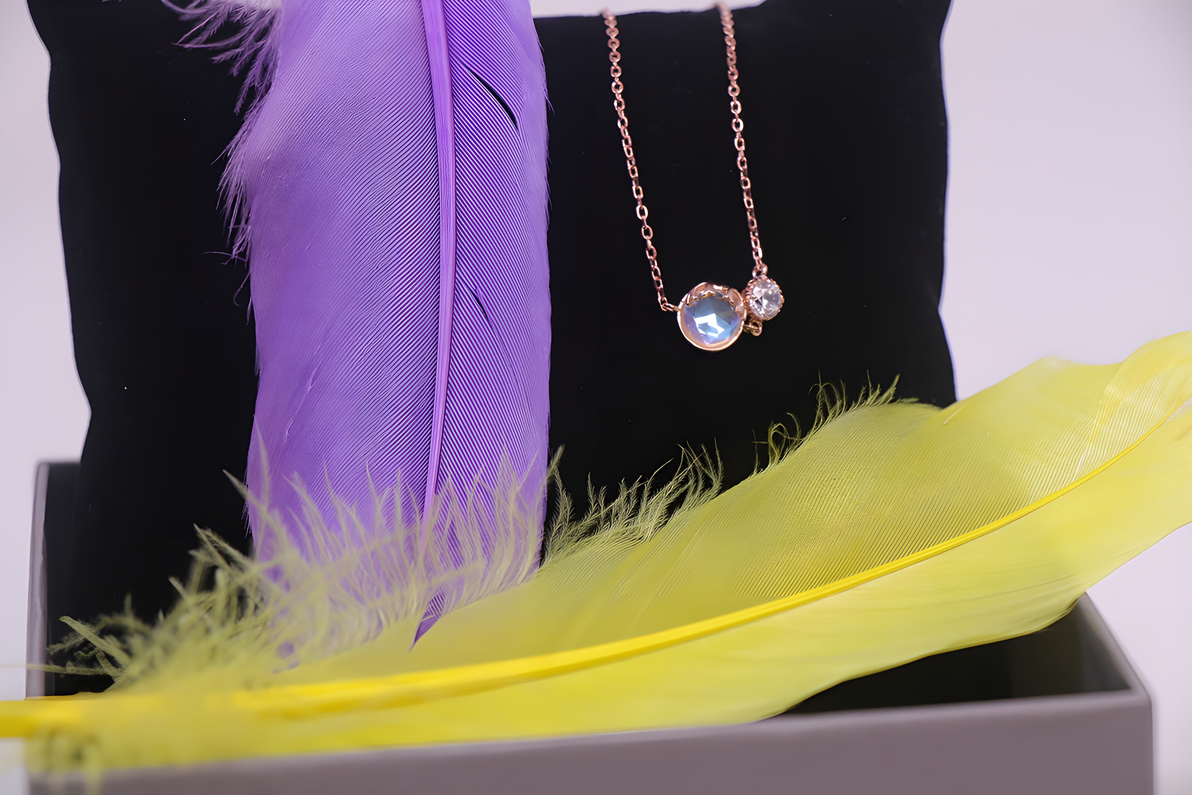 VeeLux Silver Bracelet with Golden Glow Crystal