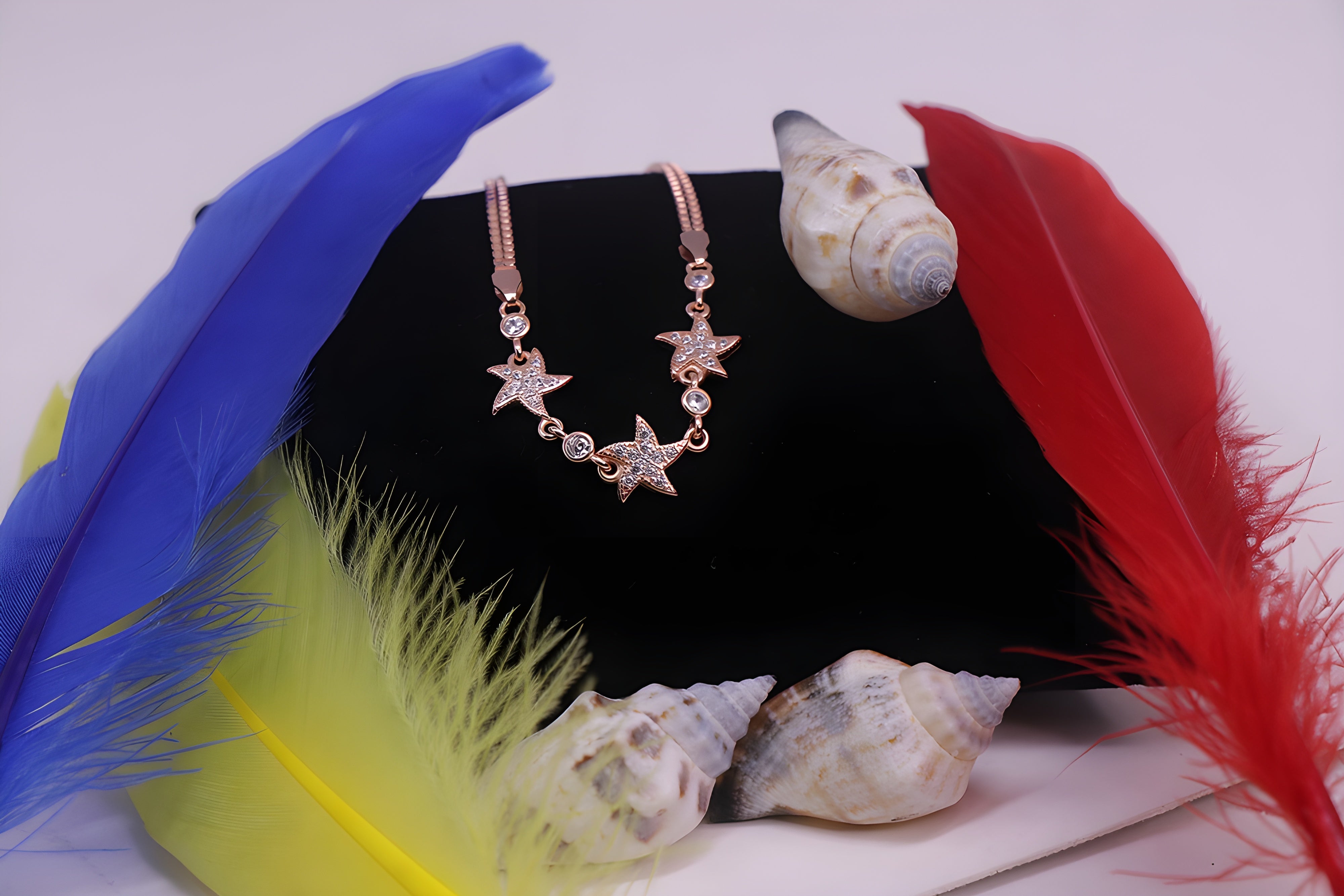 Stellar Shine VeeLux Premium Crystal Golden Bracelet