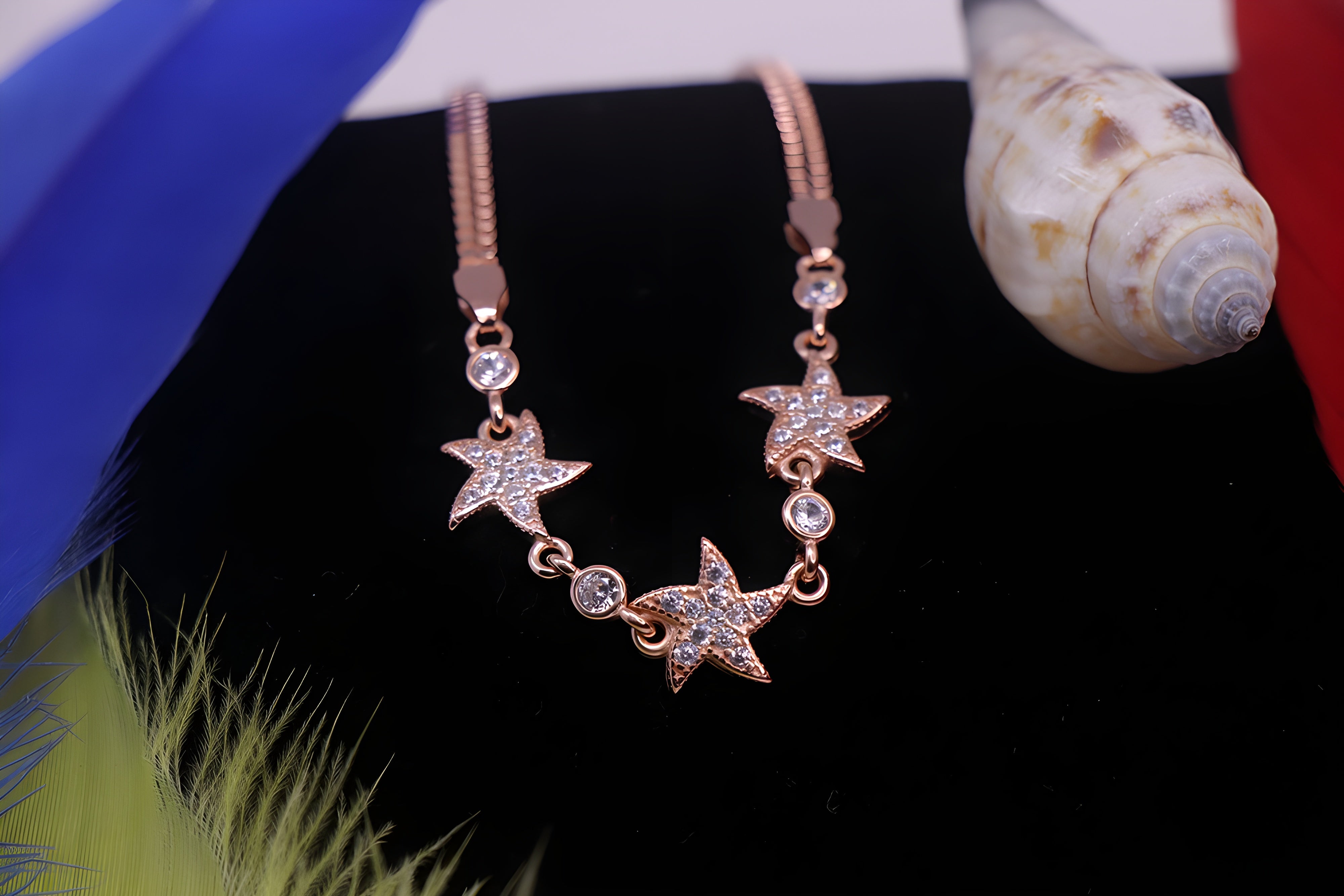 Stellar Shine VeeLux Premium Crystal Golden Bracelet