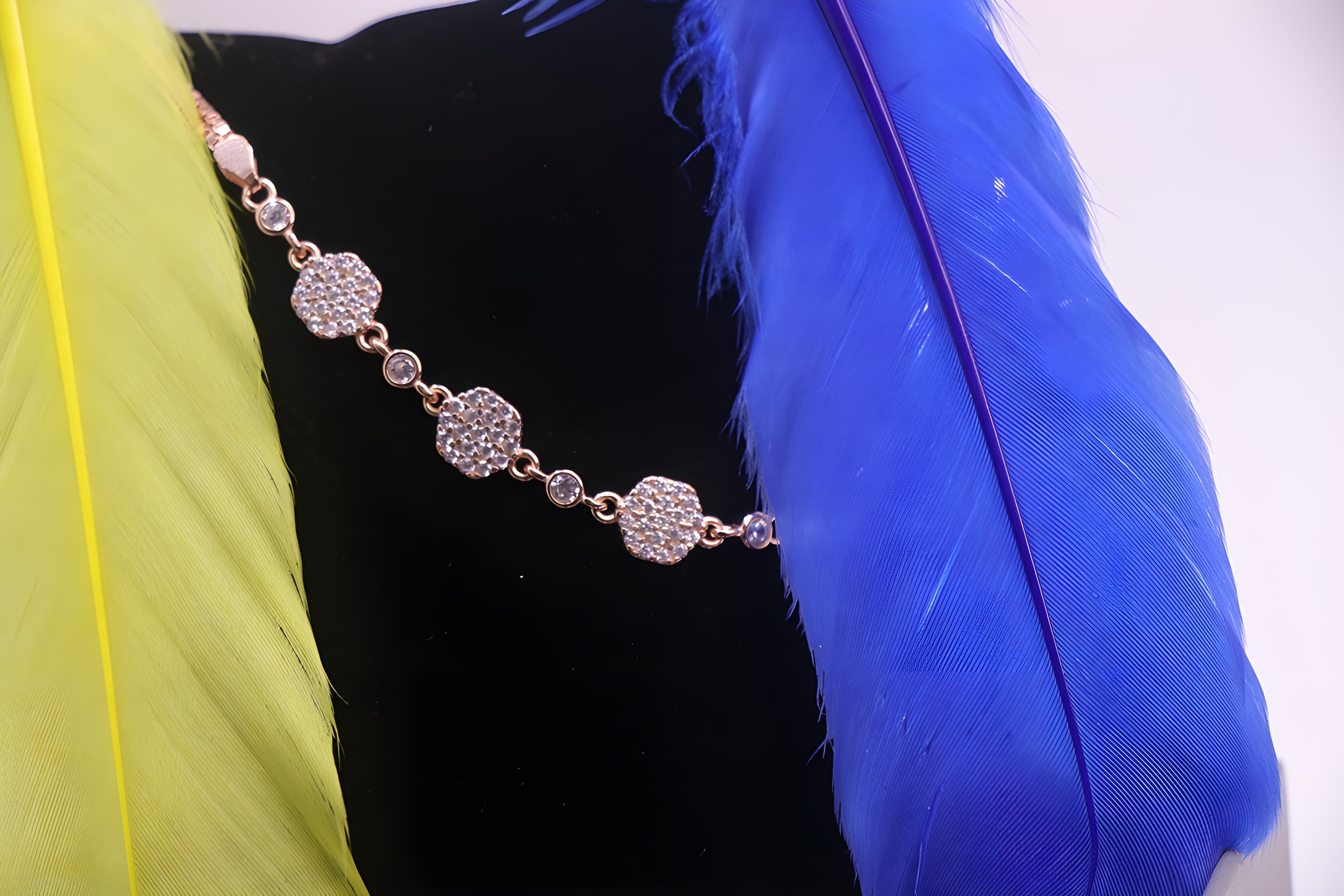 Golden Luminescence VeeLux Premium Crystal Bracelet