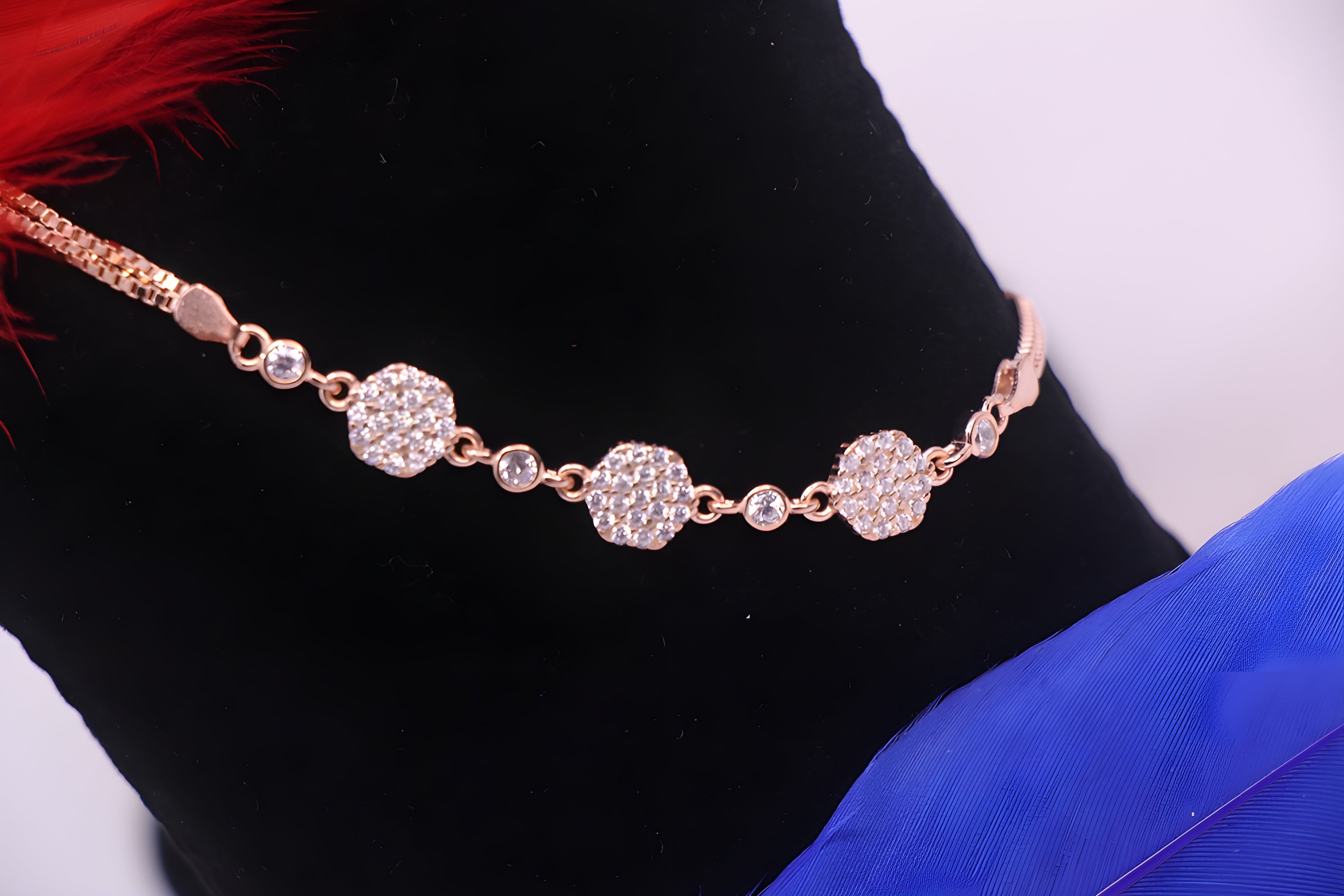 Golden Luminescence VeeLux Premium Crystal Bracelet